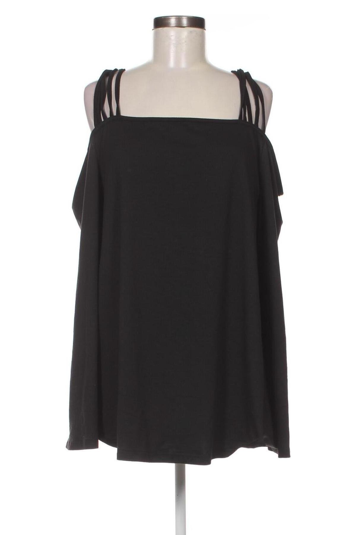 Дамска блуза SHEIN, Размер 3XL, Цвят Черен, Цена 19,00 лв.