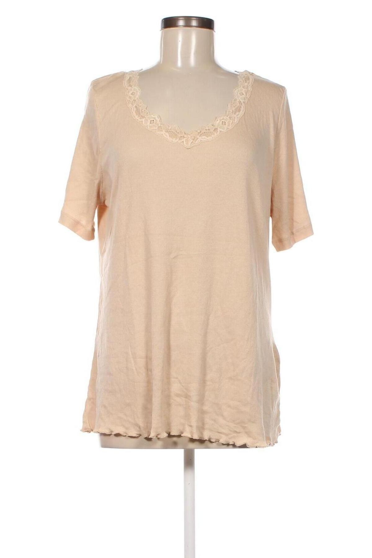 Damen Shirt Sheego, Größe XL, Farbe Beige, Preis 4,01 €