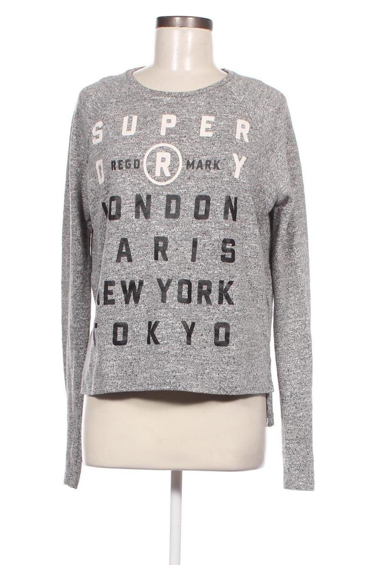 Γυναικεία μπλούζα Superdry, Μέγεθος S, Χρώμα Γκρί, Τιμή 5,58 €