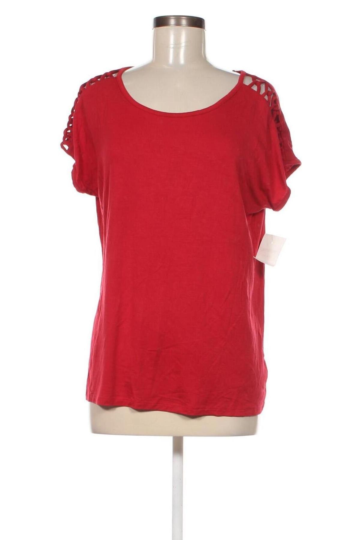 Bluză de femei Tahari, Mărime L, Culoare Roșu, Preț 134,21 Lei