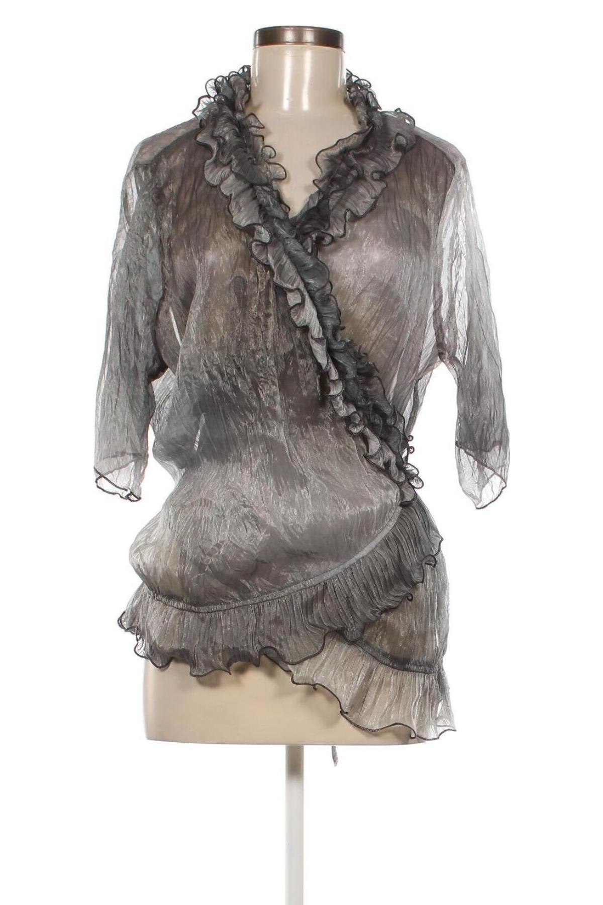 Γυναικεία μπλούζα Viola, Μέγεθος XL, Χρώμα Γκρί, Τιμή 4,91 €