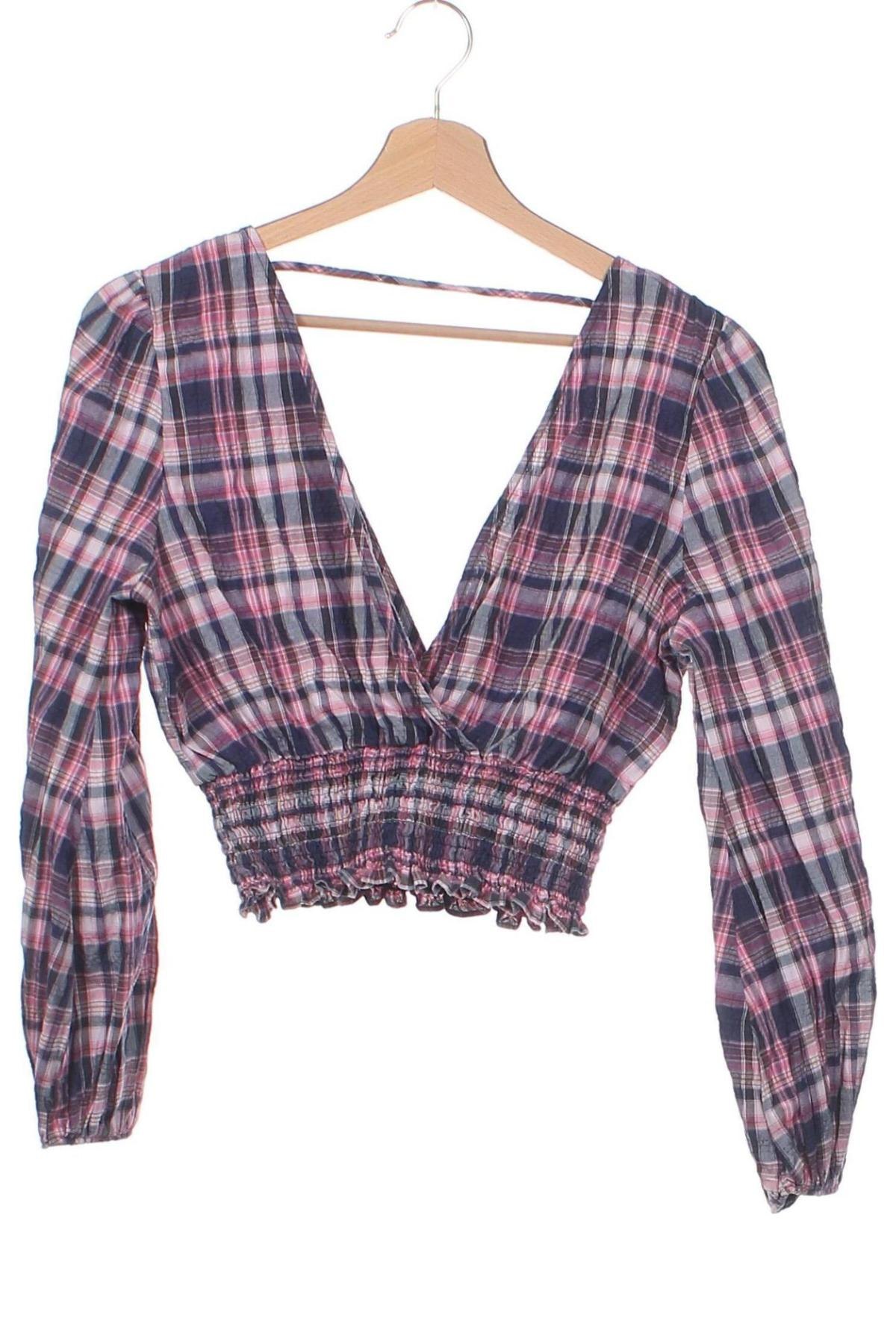 Дамска блуза Zara, Размер XS, Цвят Многоцветен, Цена 4,60 лв.