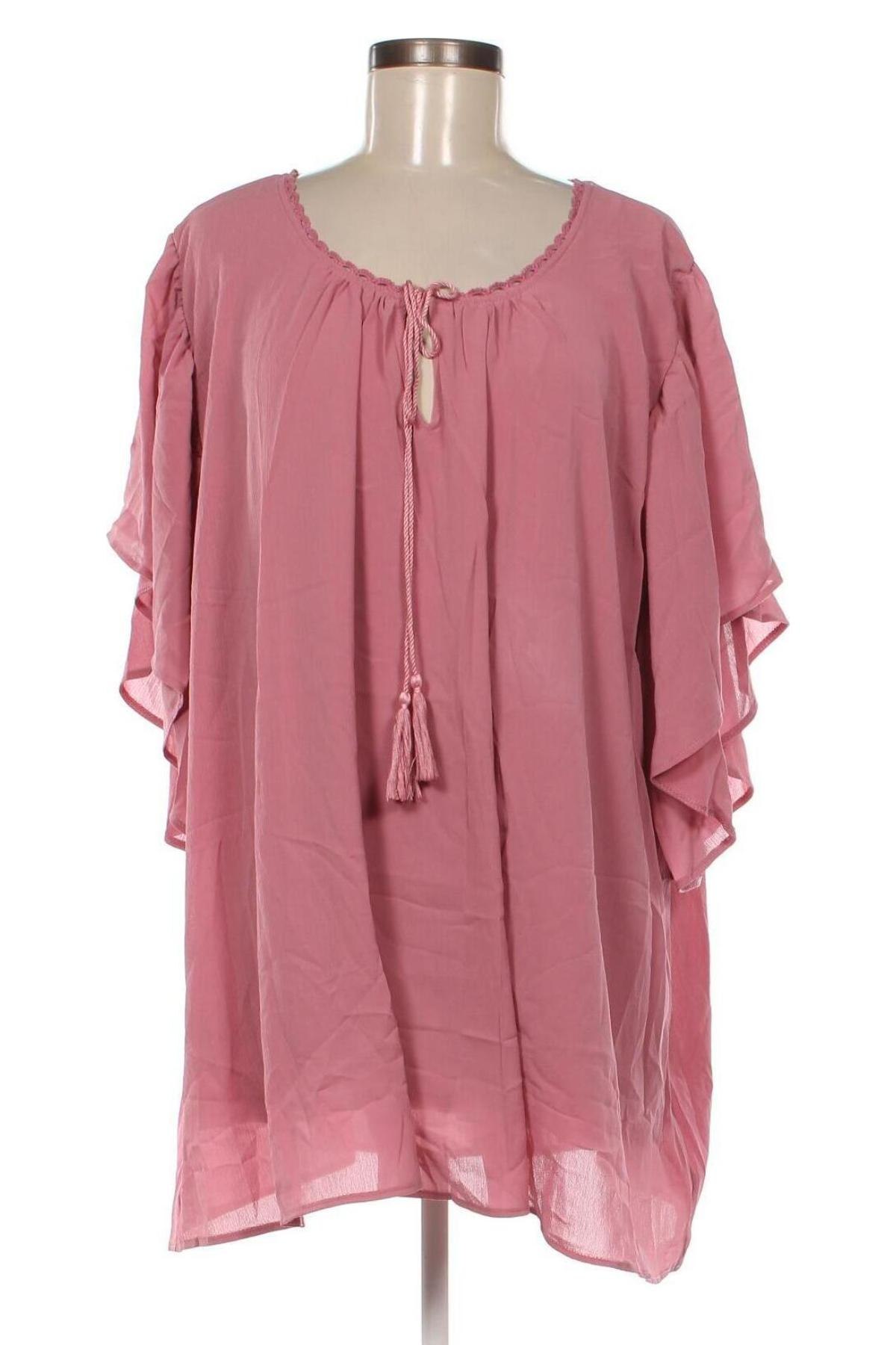 Damen Shirt Zizzi, Größe 4XL, Farbe Aschrosa, Preis 27,84 €