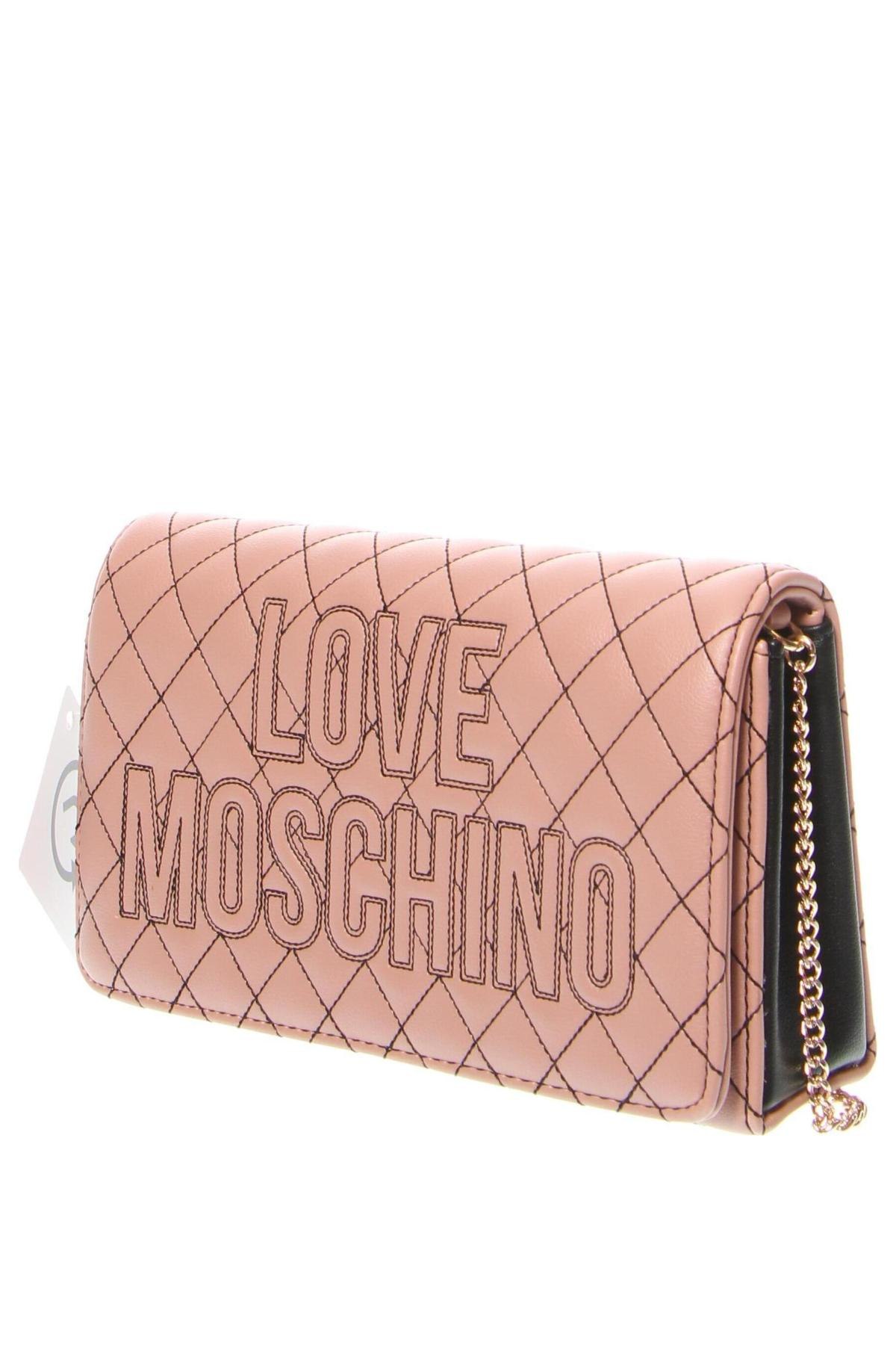 Дамска чанта Love Moschino, Цвят Пепел от рози, Цена 213,84 лв.
