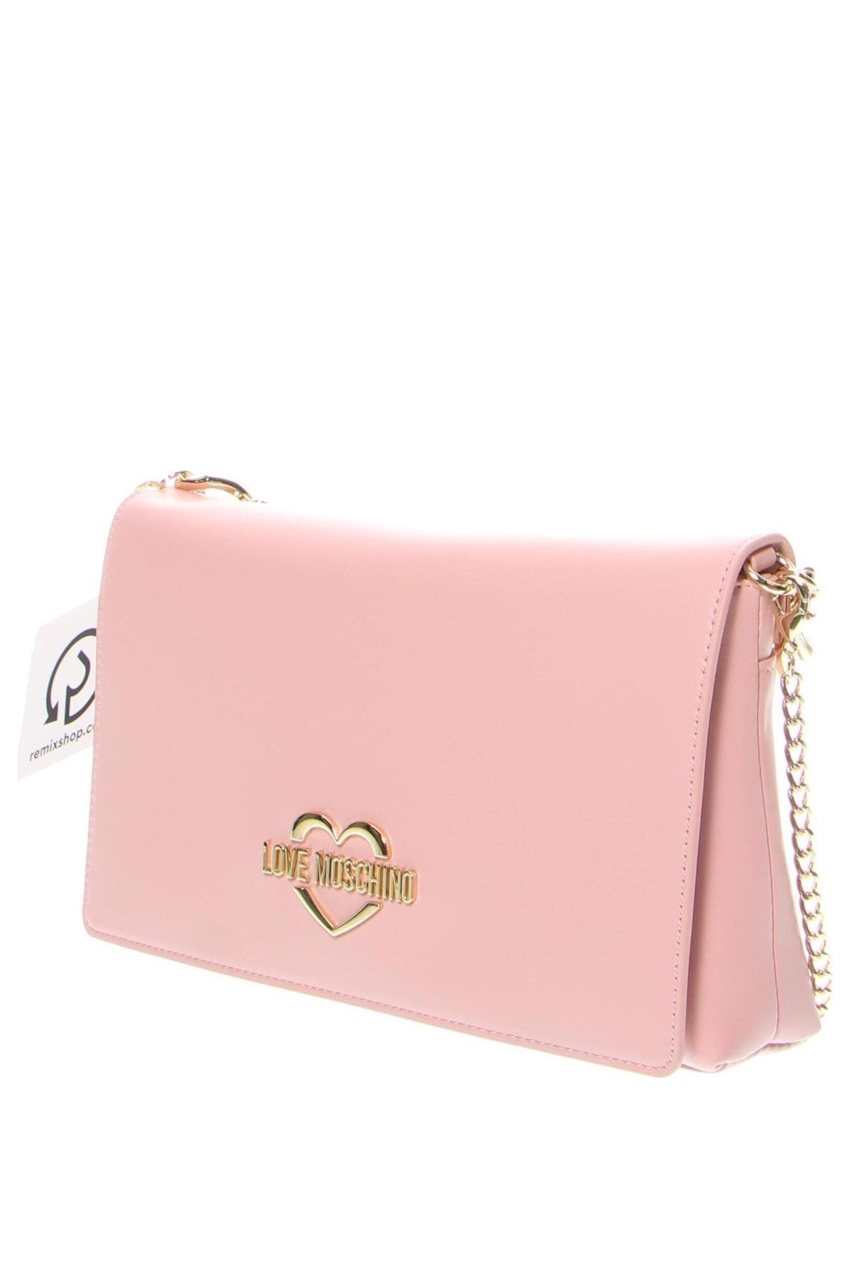 Дамска чанта Love Moschino, Цвят Розов, Цена 245,52 лв.
