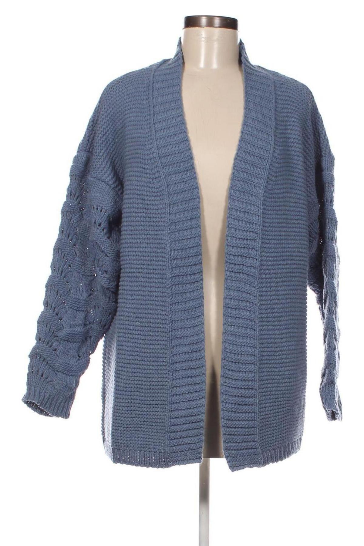 Damen Strickjacke Pulz Jeans, Größe M, Farbe Blau, Preis € 13,99