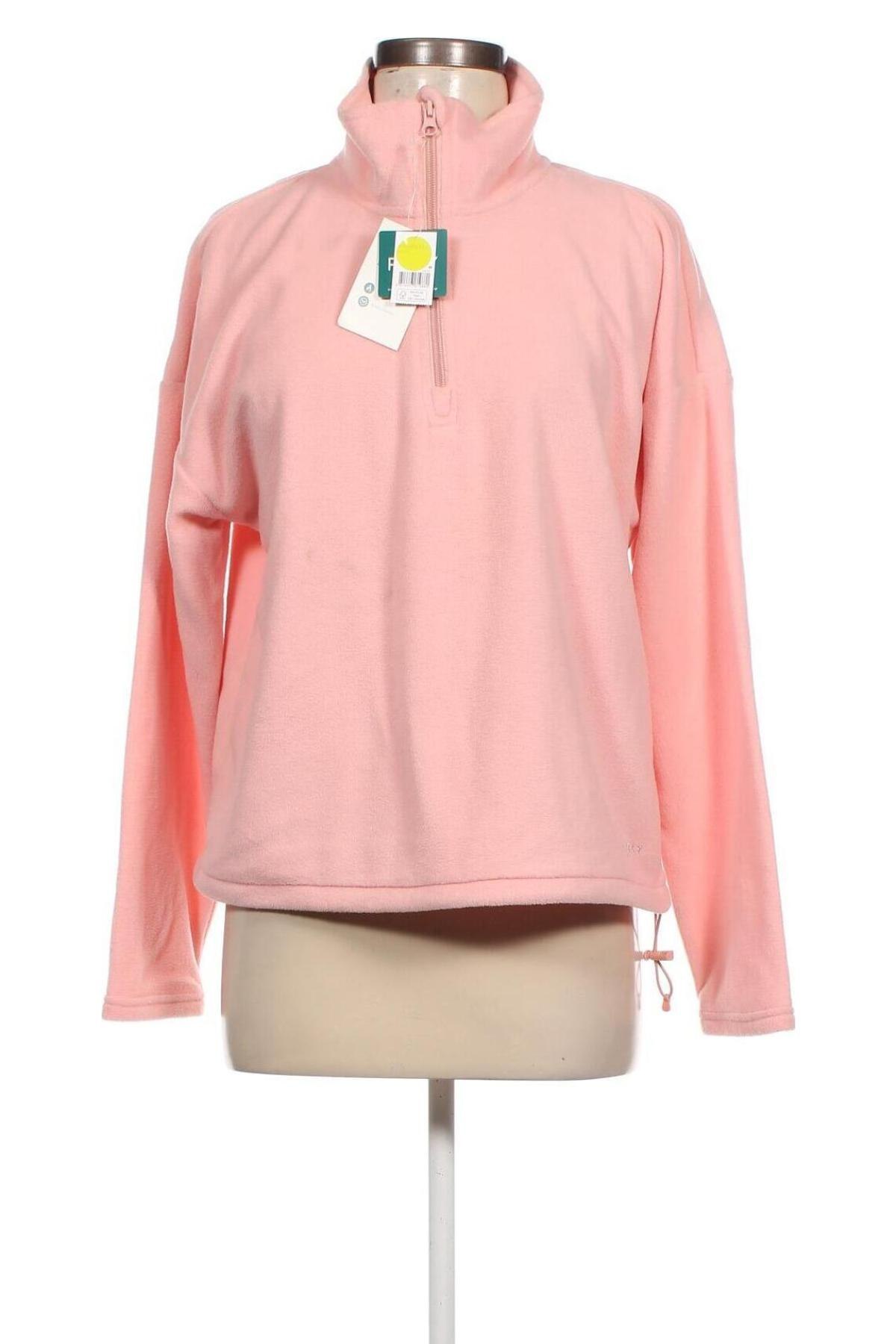 Damska bluzka z polaru Roxy, Rozmiar M, Kolor Różowy, Cena 143,93 zł