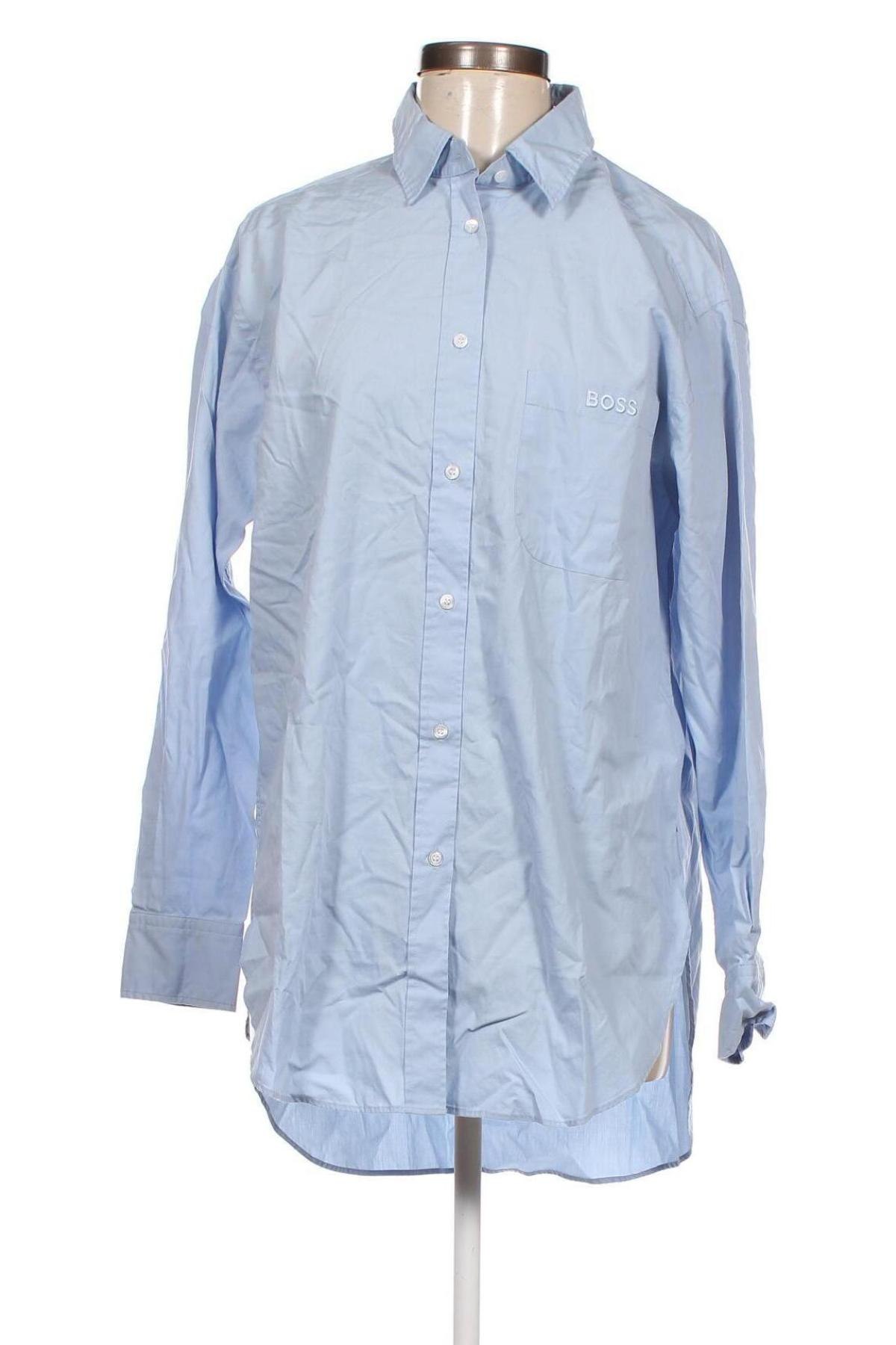 Γυναικείο πουκάμισο BOSS, Μέγεθος M, Χρώμα Μπλέ, Τιμή 114,43 €