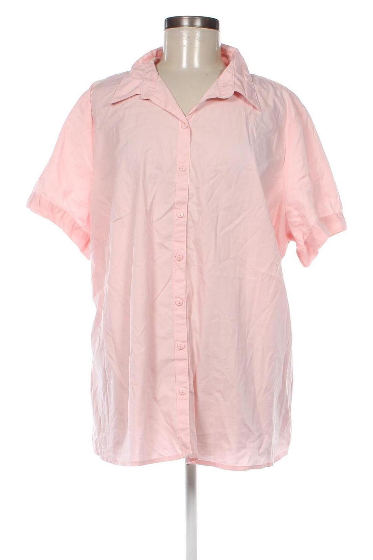 Γυναικείο πουκάμισο Bpc Bonprix Collection, Μέγεθος XXL, Χρώμα Ρόζ , Τιμή 15,46 €