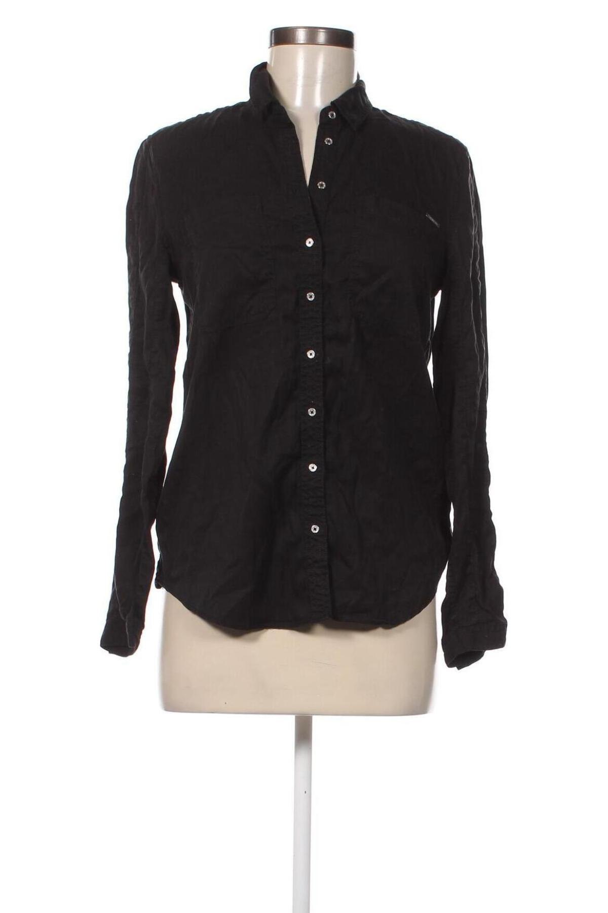 Γυναικείο πουκάμισο Calvin Klein Jeans, Μέγεθος S, Χρώμα Μαύρο, Τιμή 36,14 €