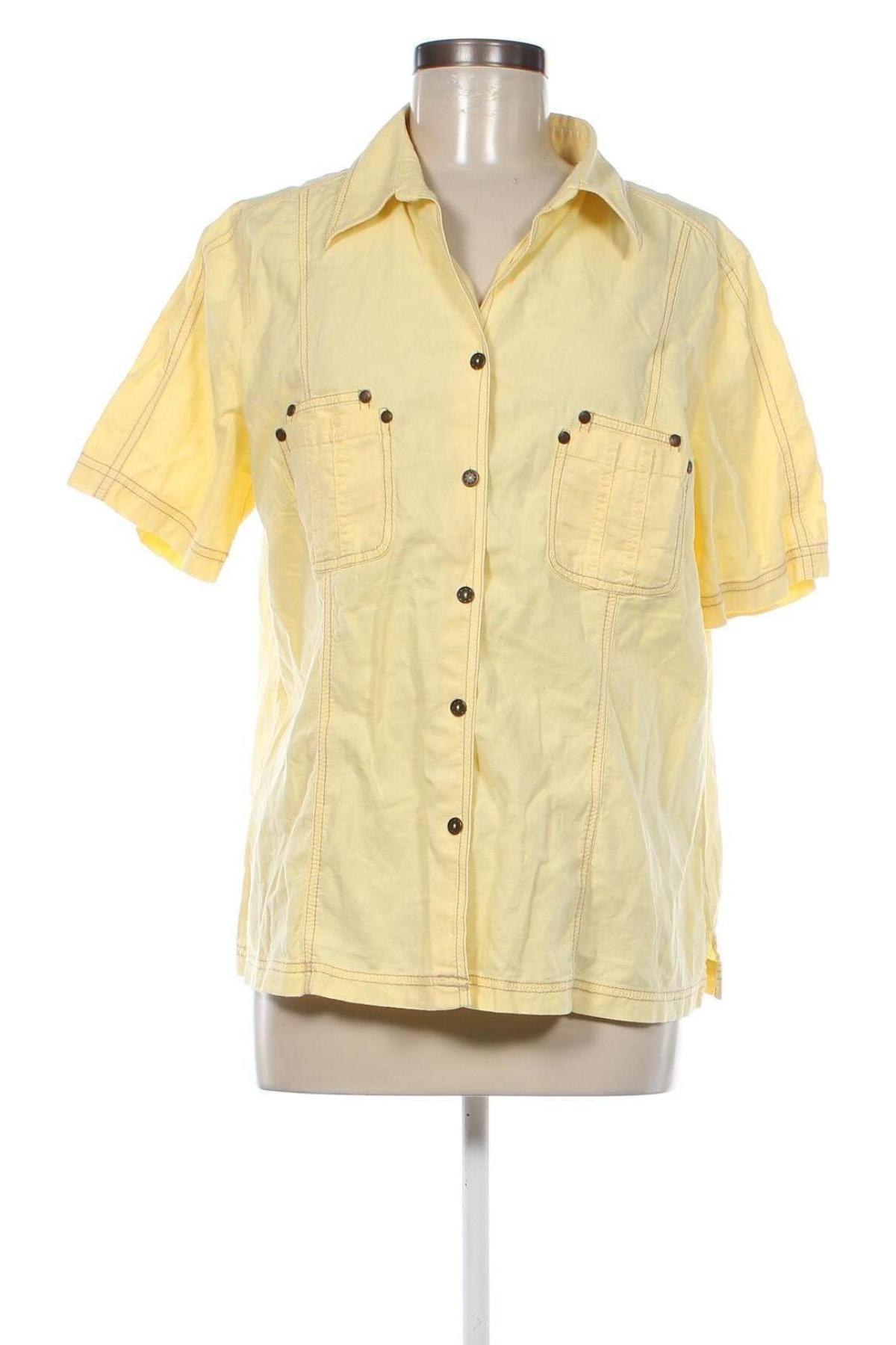 Γυναικείο πουκάμισο Canda, Μέγεθος XL, Χρώμα Κίτρινο, Τιμή 8,04 €