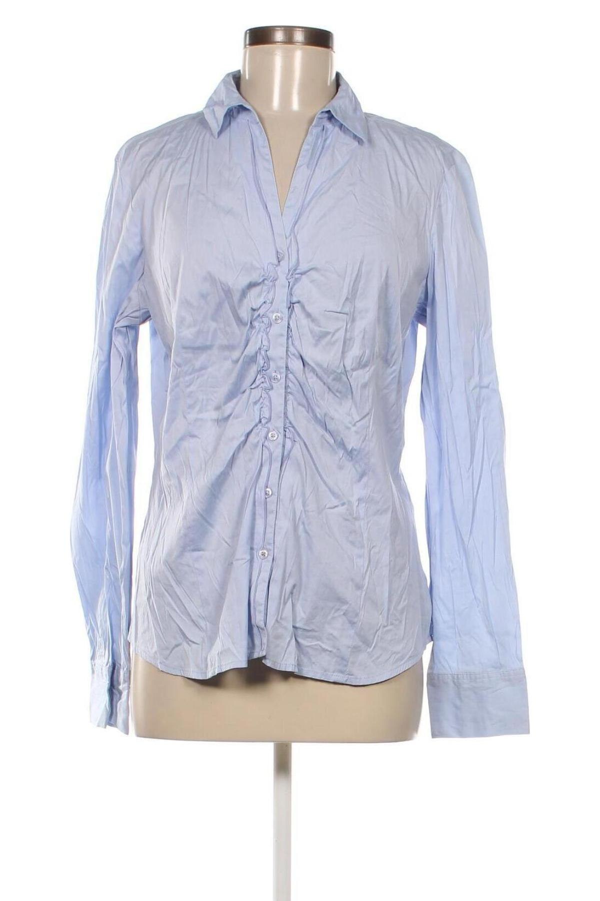 Γυναικείο πουκάμισο Comma,, Μέγεθος L, Χρώμα Μπλέ, Τιμή 10,43 €