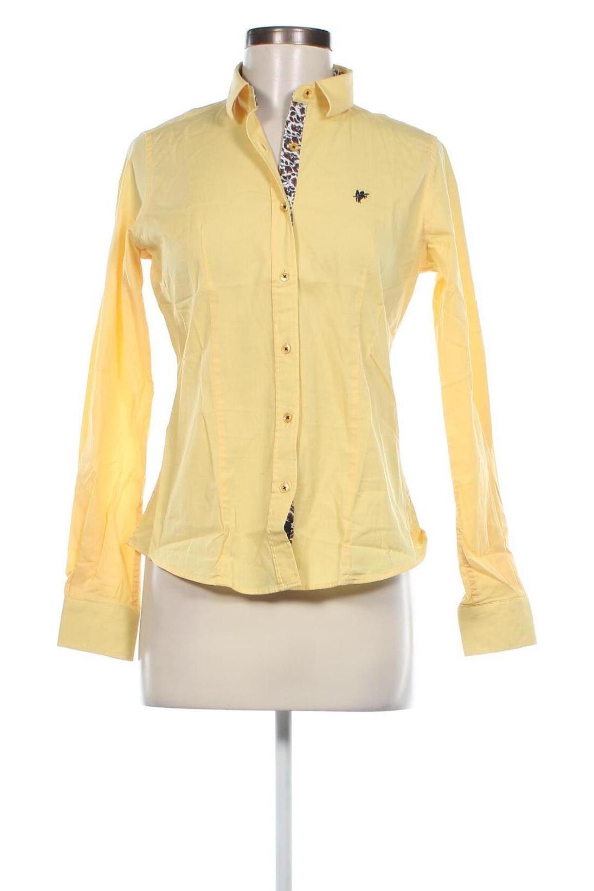 Дамска риза Denim Culture, Размер S, Цвят Жълт, Цена 72,00 лв.