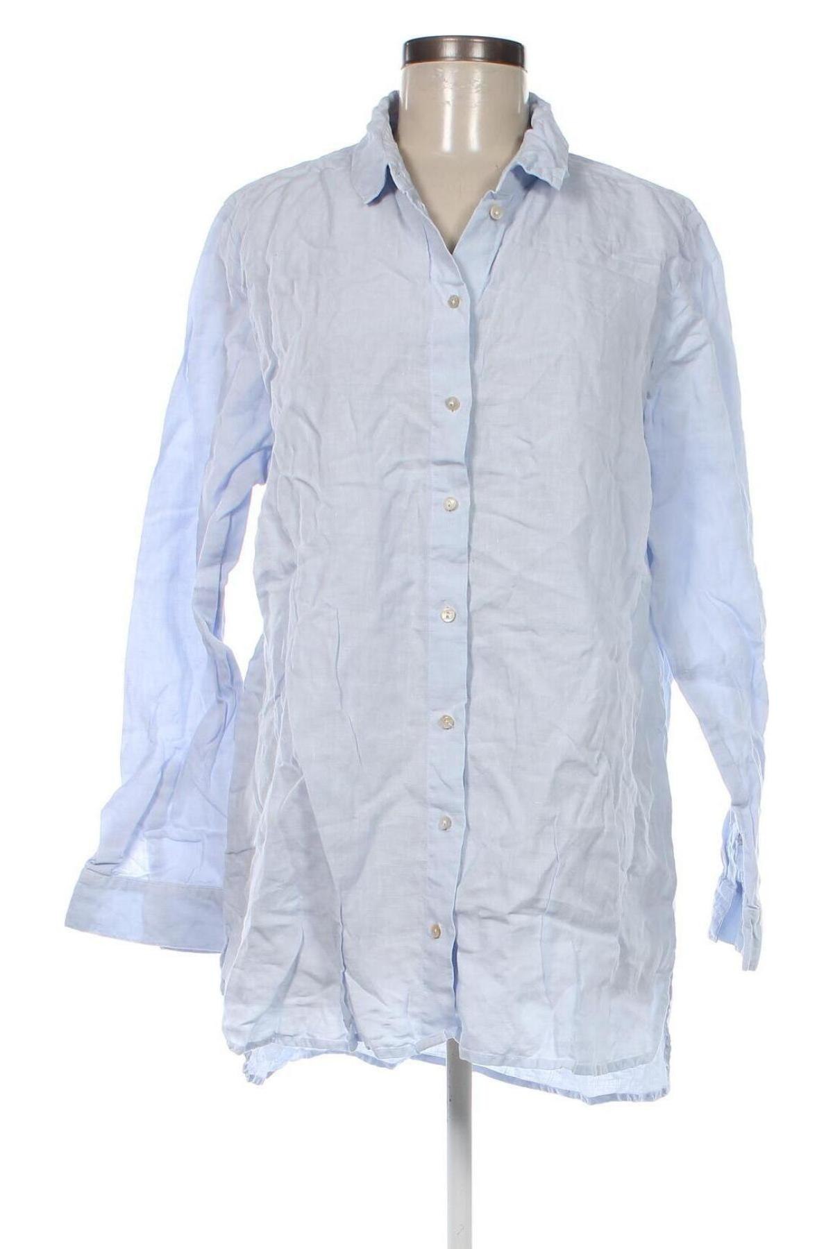 Γυναικείο πουκάμισο Emily Van den Bergh, Μέγεθος XL, Χρώμα Μπλέ, Τιμή 33,40 €