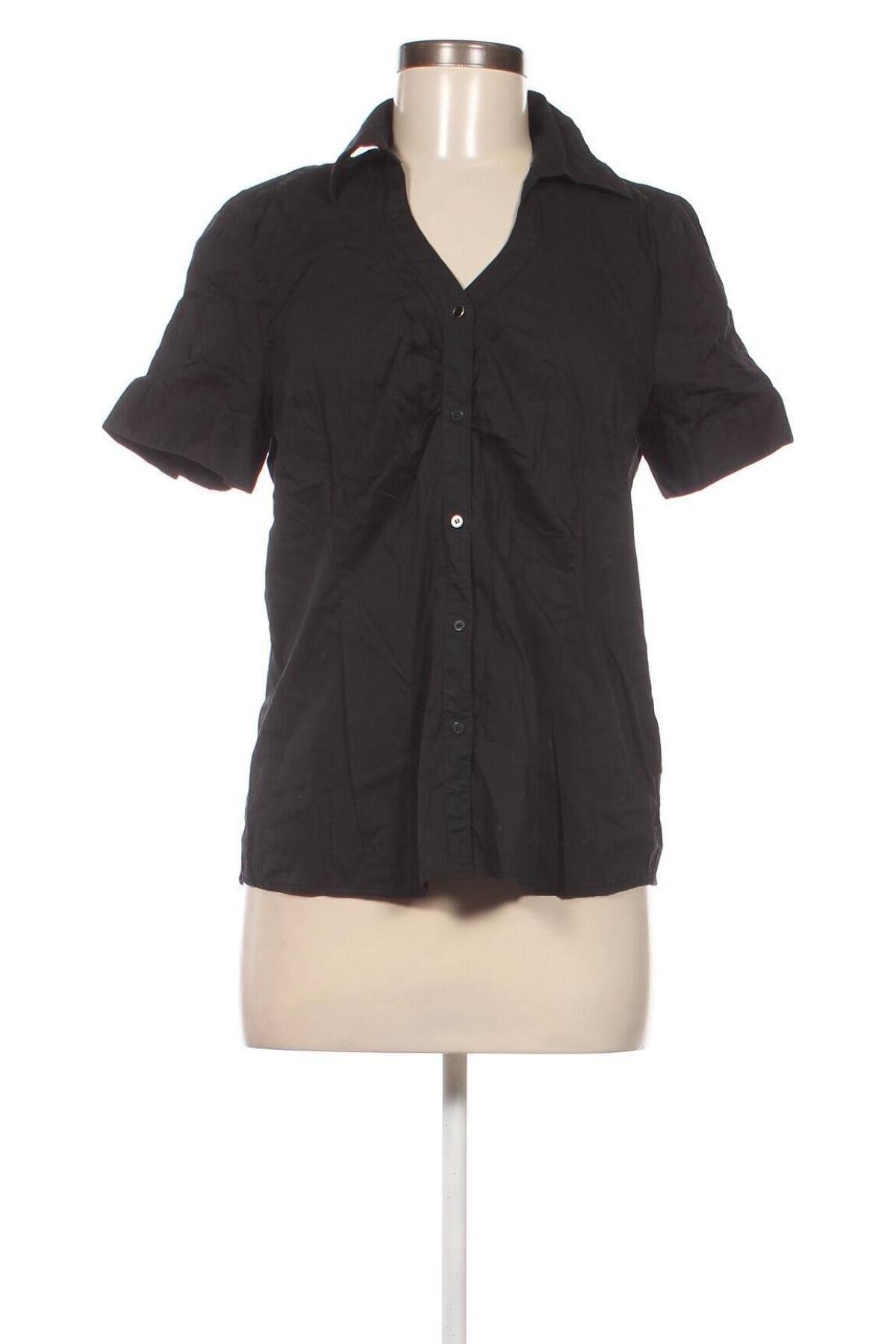 Γυναικείο πουκάμισο Flame, Μέγεθος L, Χρώμα Μαύρο, Τιμή 6,49 €