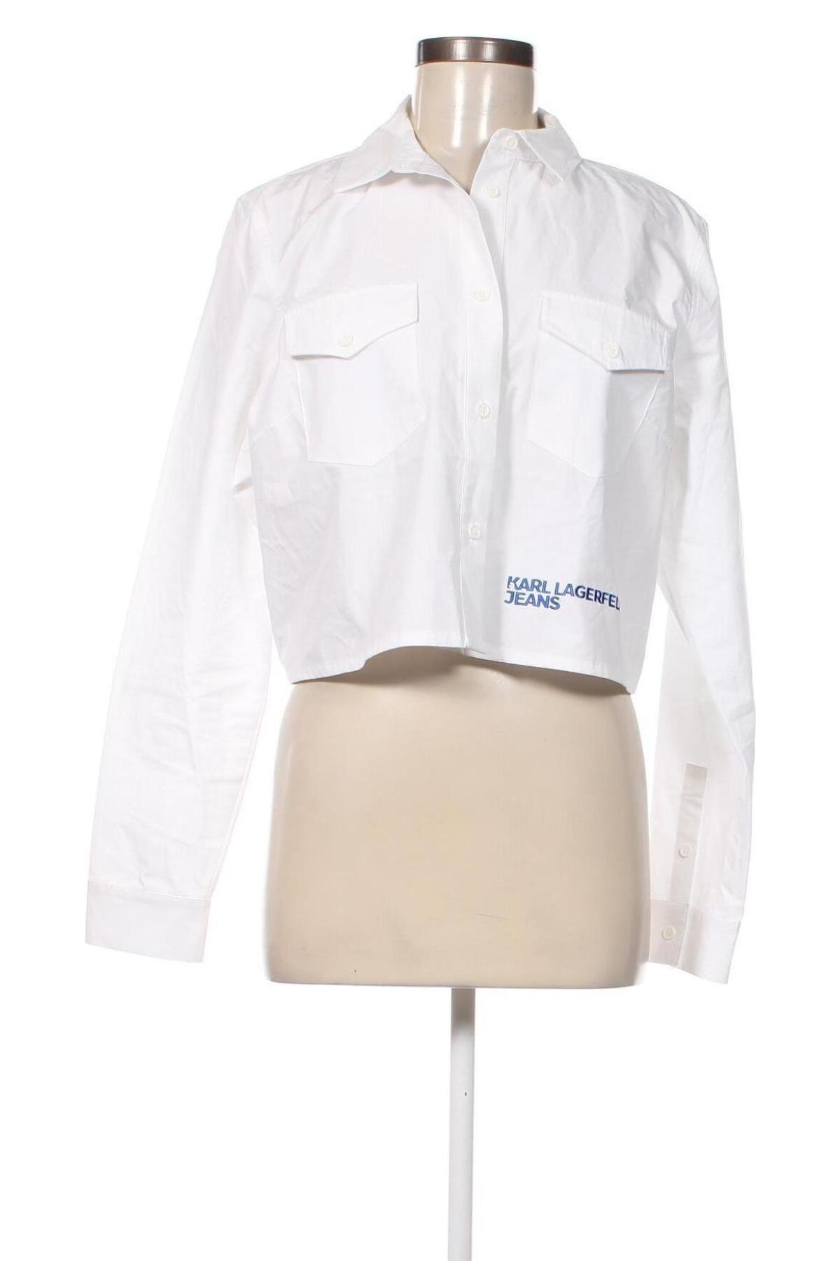 Γυναικείο πουκάμισο Karl Lagerfeld, Μέγεθος L, Χρώμα Λευκό, Τιμή 114,43 €