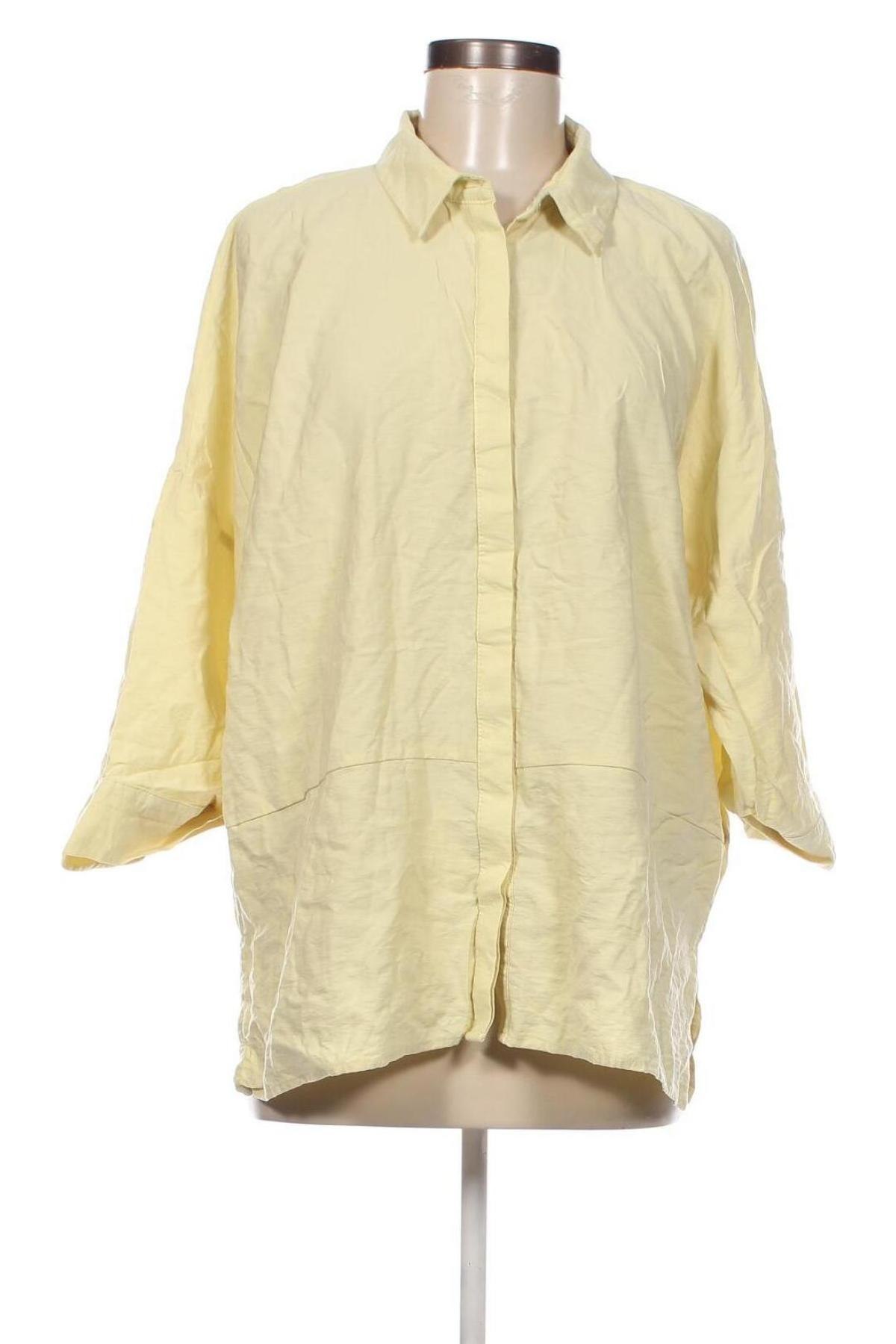 Γυναικείο πουκάμισο LC Waikiki, Μέγεθος XL, Χρώμα Κίτρινο, Τιμή 6,24 €