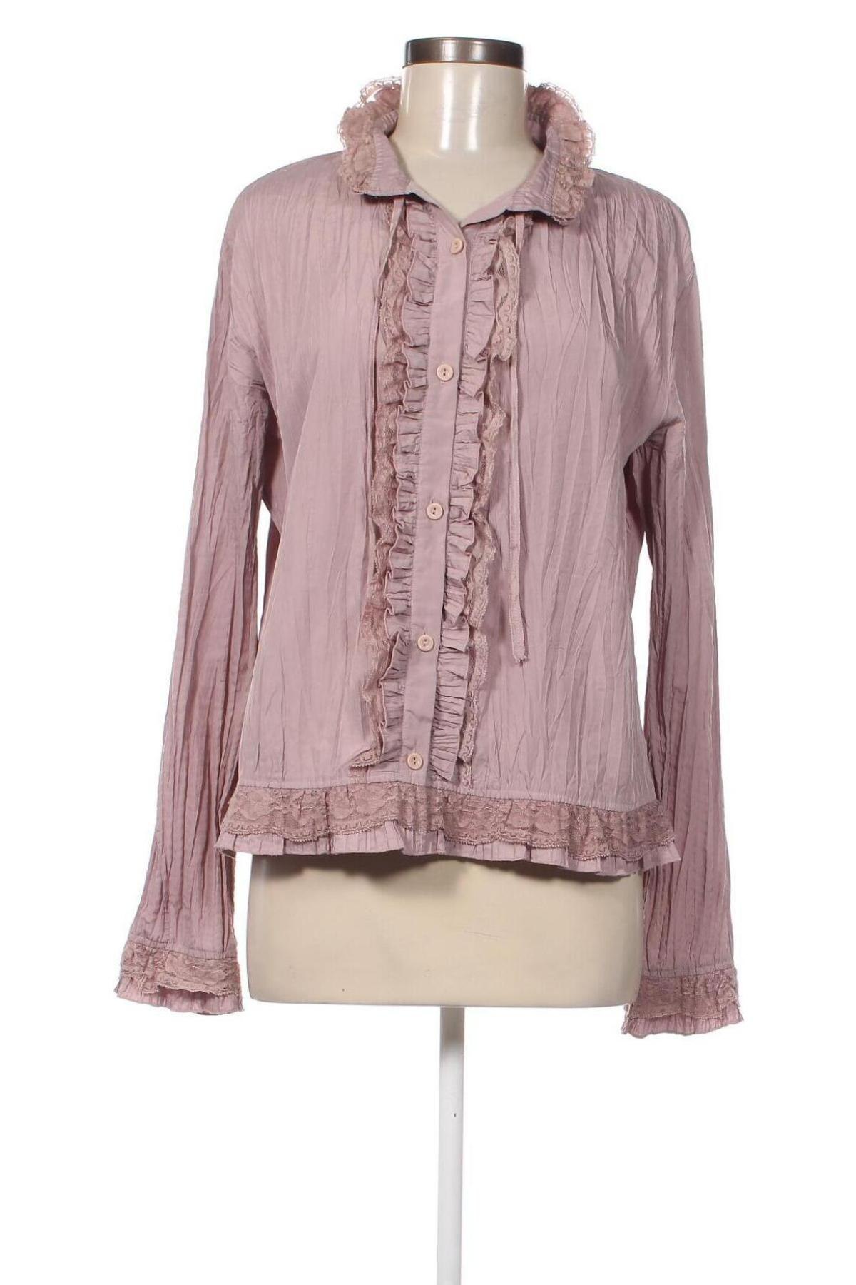 Γυναικείο πουκάμισο Nienhaus, Μέγεθος L, Χρώμα Σάπιο μήλο, Τιμή 2,69 €