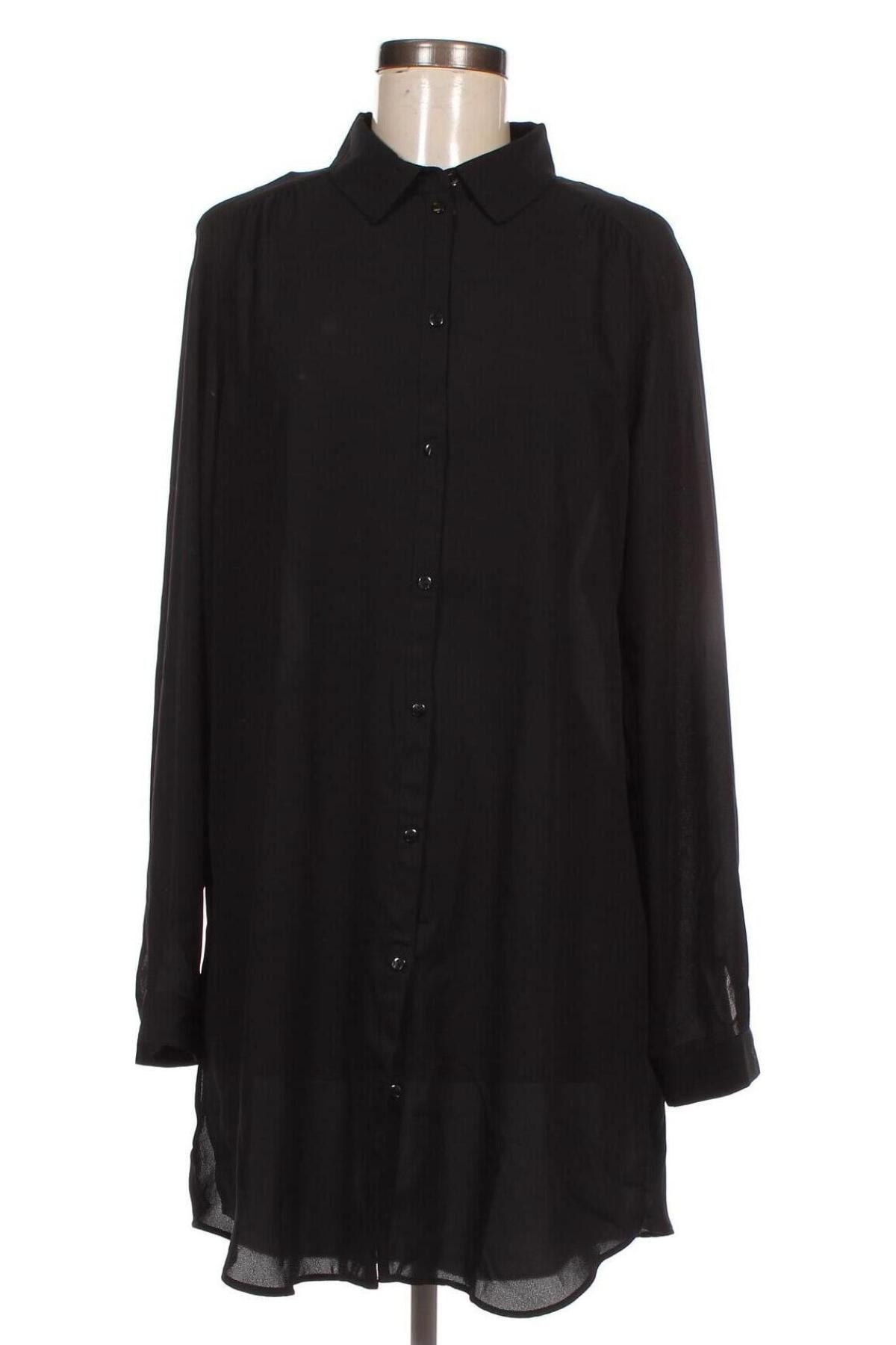 Γυναικείο πουκάμισο VILA, Μέγεθος XL, Χρώμα Μαύρο, Τιμή 20,62 €