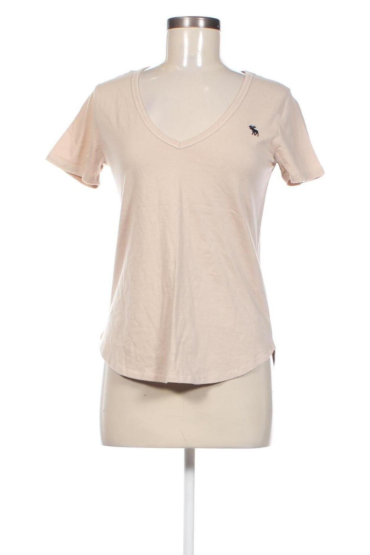 Damen T-Shirt Abercrombie & Fitch, Größe S, Farbe Beige, Preis 29,90 €