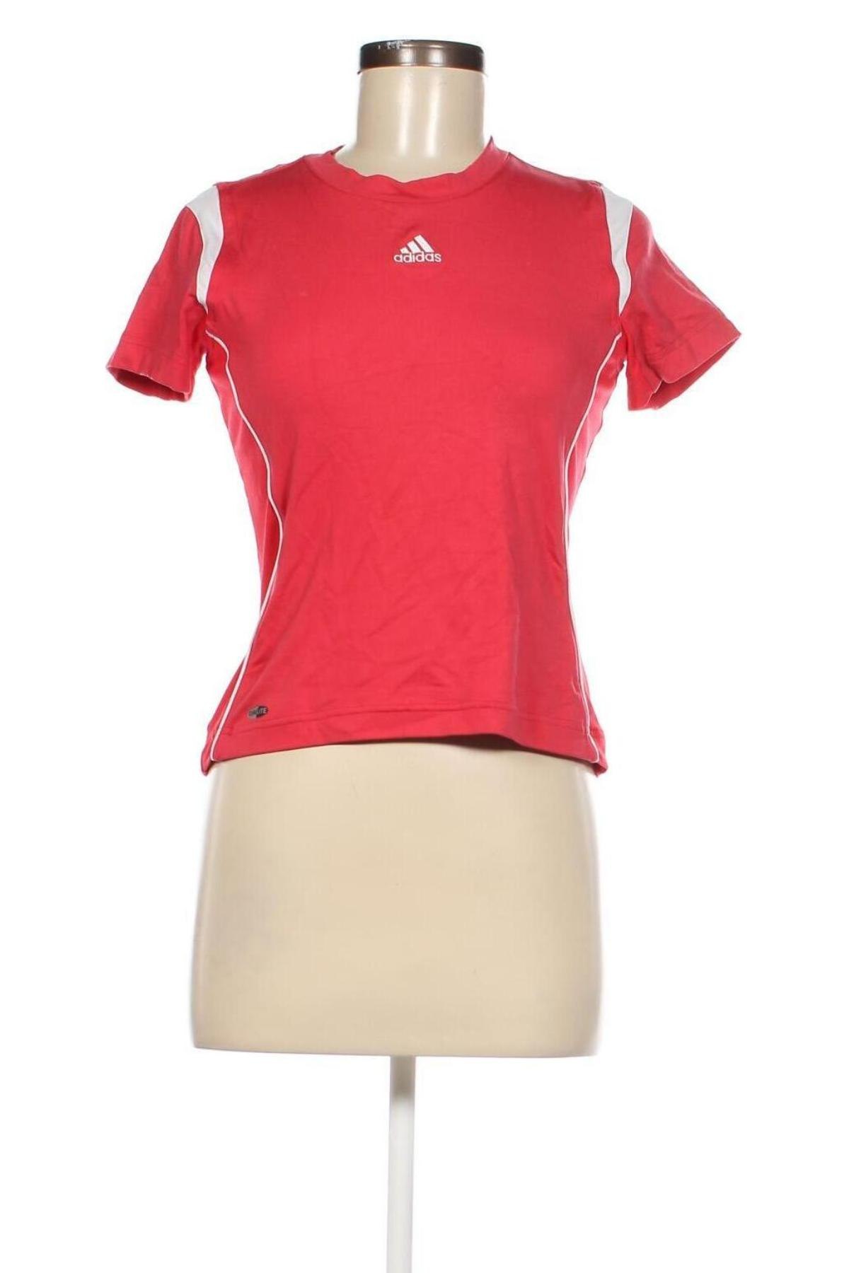 Γυναικείο t-shirt Adidas, Μέγεθος XS, Χρώμα Κόκκινο, Τιμή 12,37 €