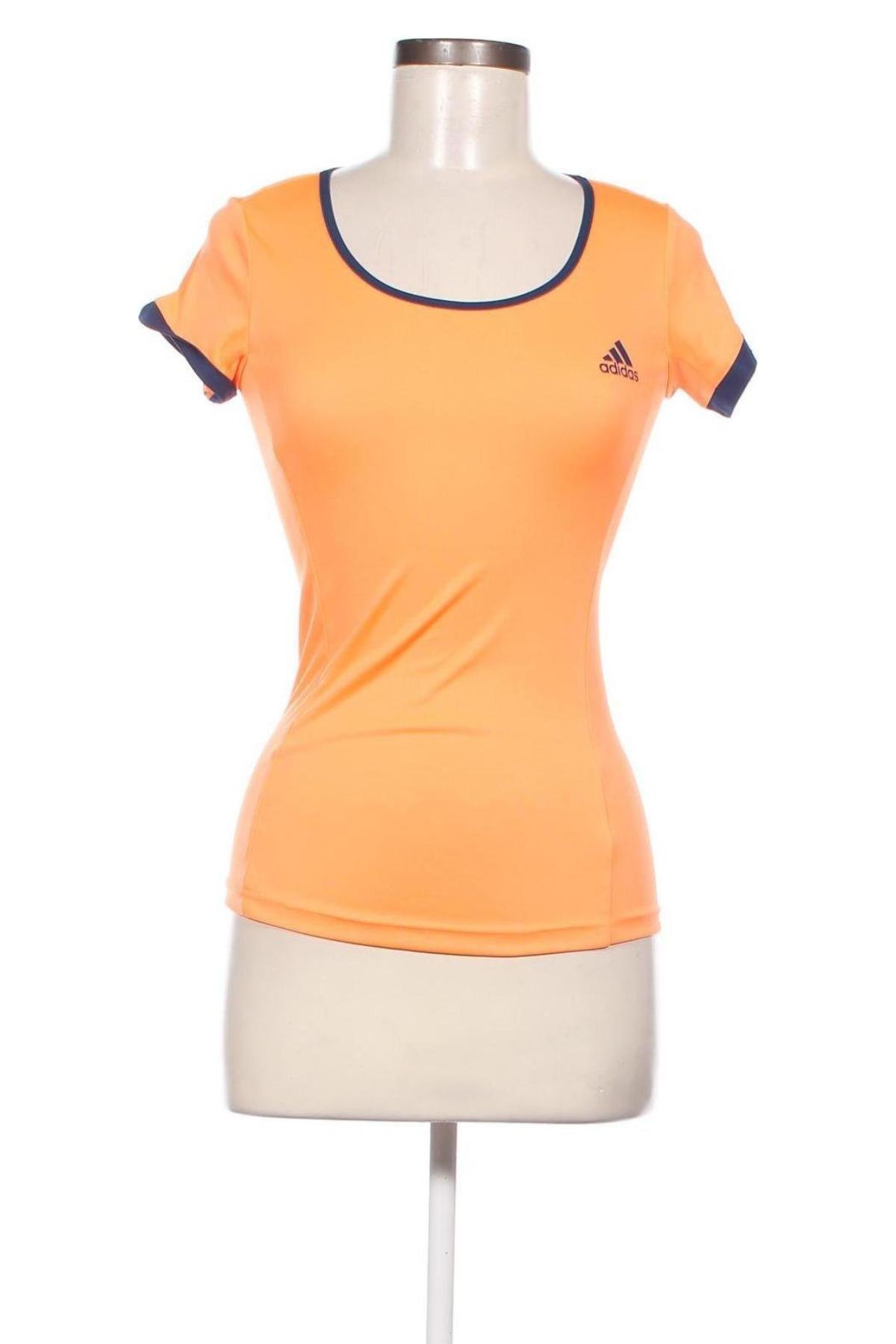 Γυναικείο t-shirt Adidas, Μέγεθος XXS, Χρώμα Πορτοκαλί, Τιμή 10,23 €