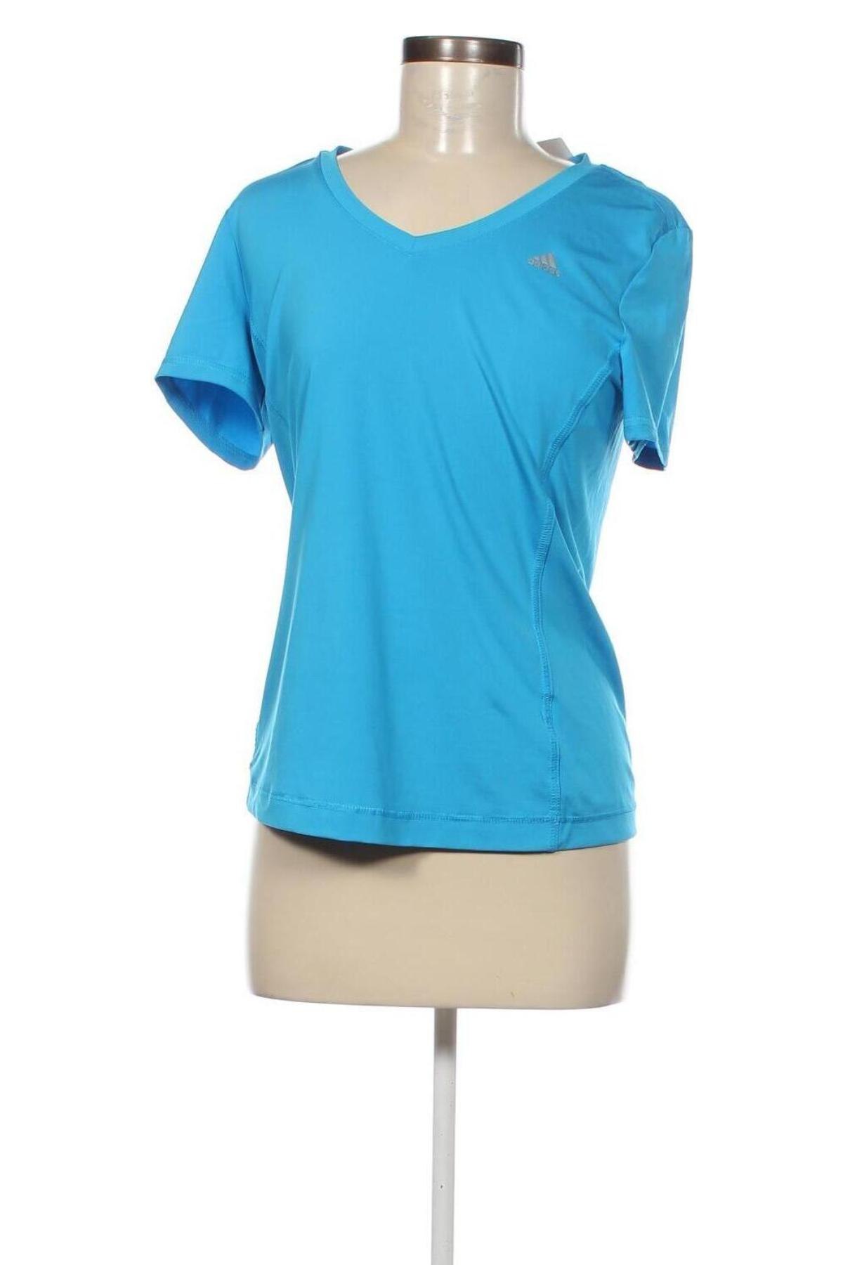 Γυναικείο t-shirt Adidas, Μέγεθος M, Χρώμα Μπλέ, Τιμή 12,00 €