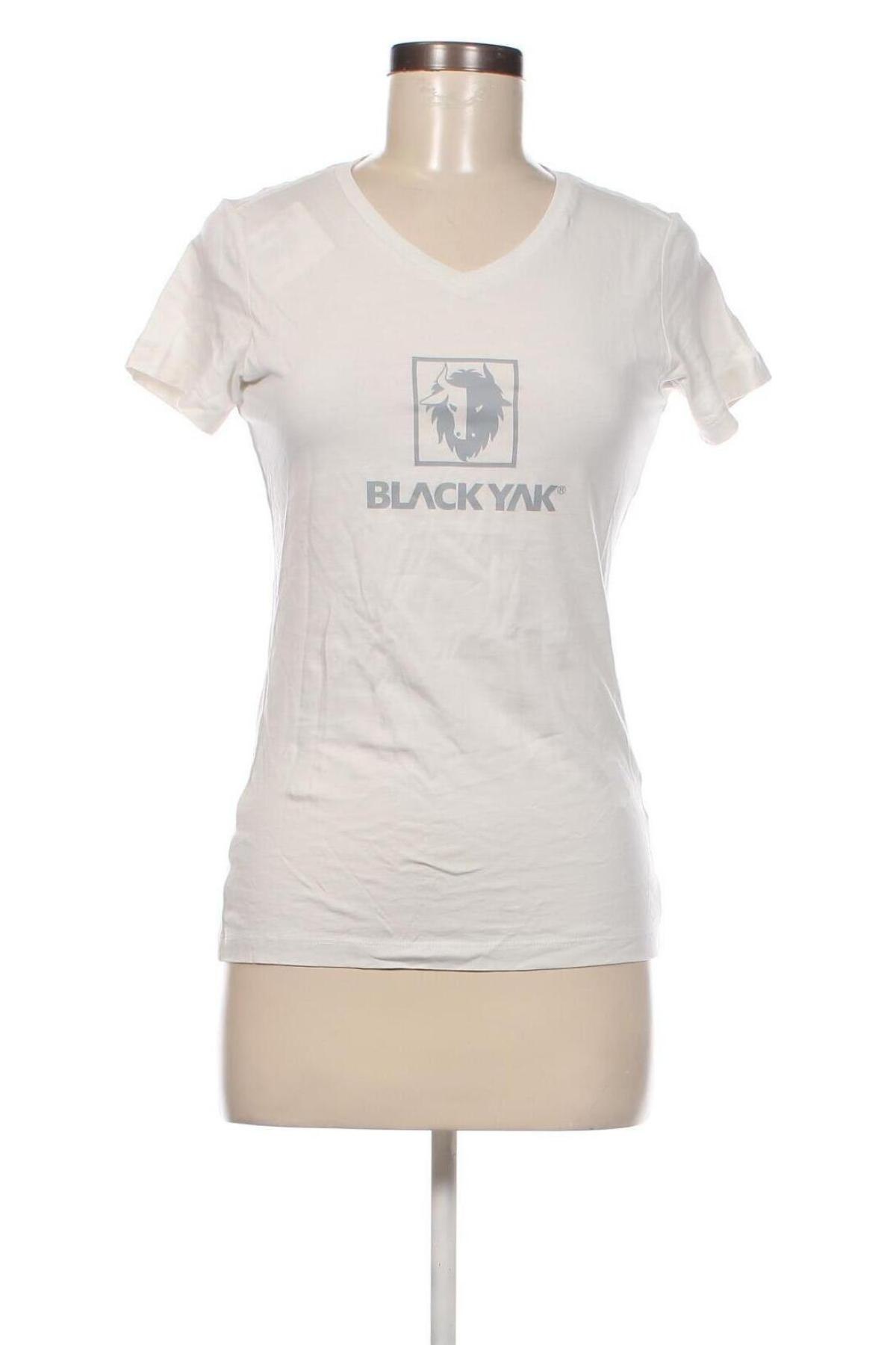 Γυναικείο t-shirt Black Yak, Μέγεθος S, Χρώμα Λευκό, Τιμή 8,04 €