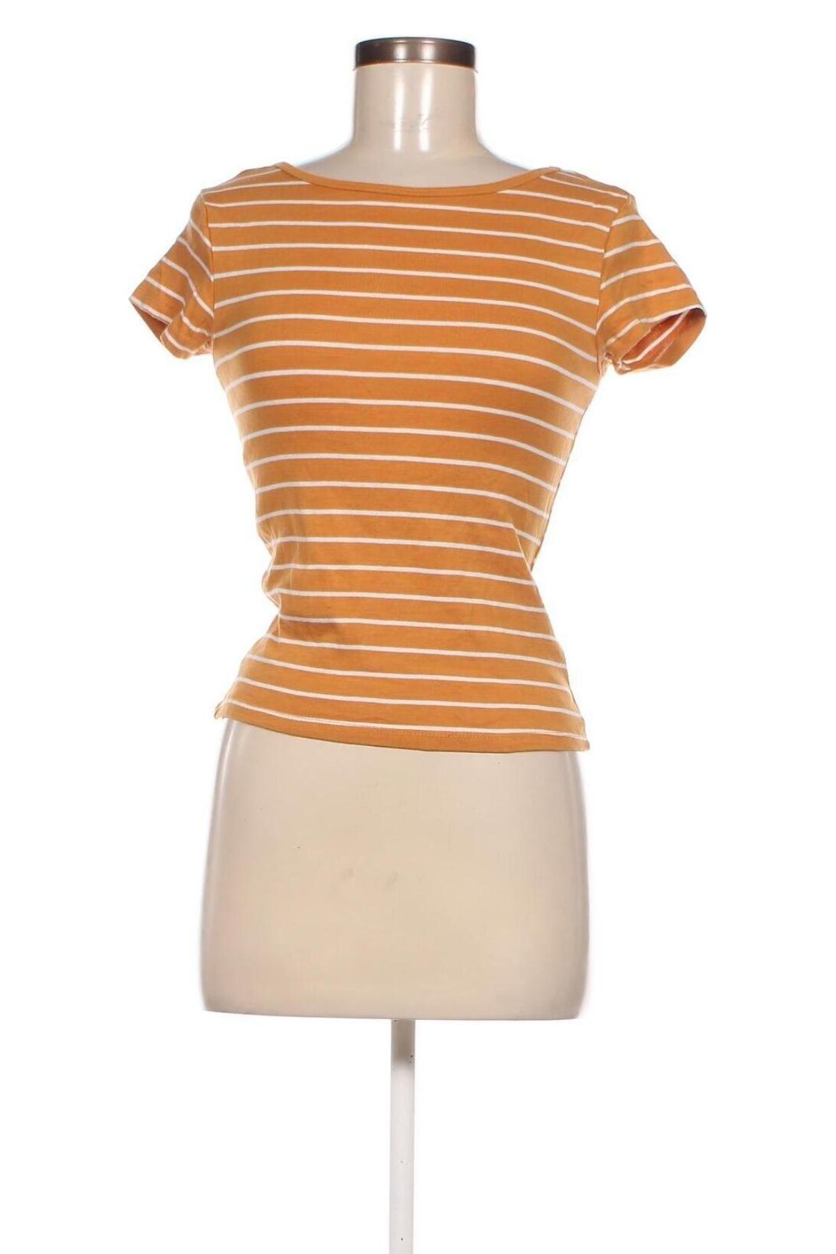 Дамска тениска Gina Tricot, Размер M, Цвят Бежов, Цена 10,00 лв.