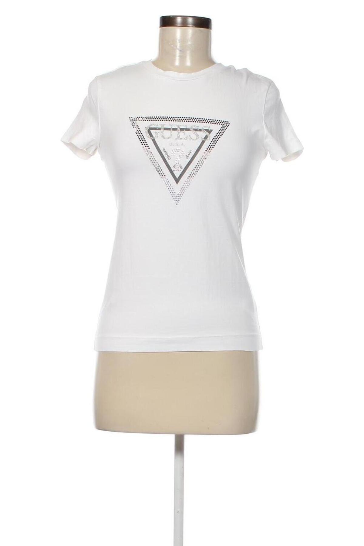 Damen T-Shirt Guess, Größe M, Farbe Weiß, Preis € 32,47