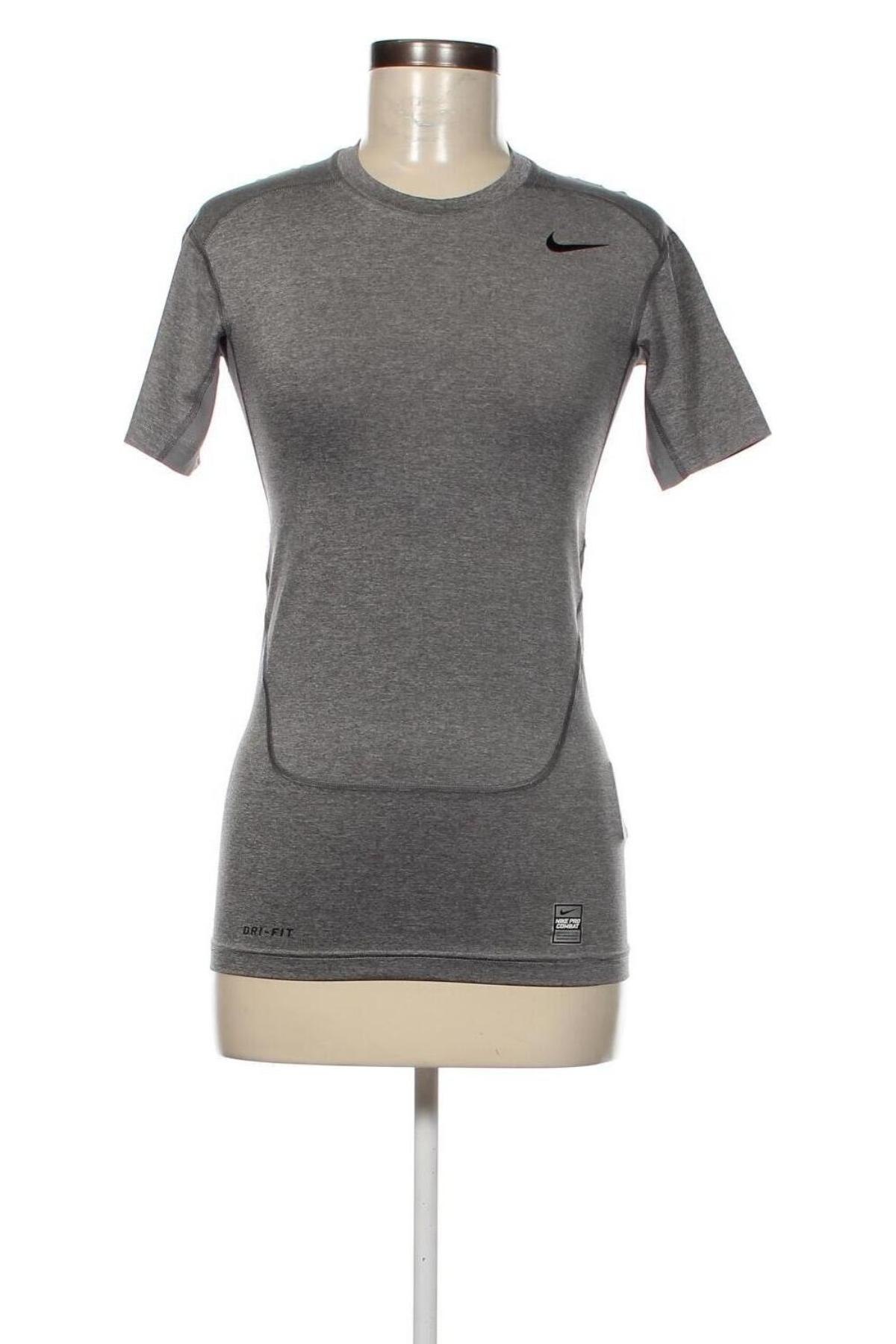 Γυναικείο t-shirt Nike, Μέγεθος S, Χρώμα Γκρί, Τιμή 12,37 €