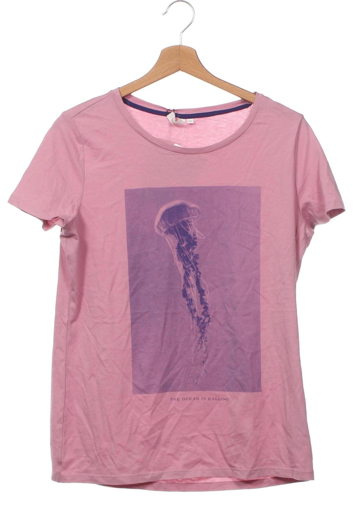 Damen T-Shirt Q/S by S.Oliver, Größe L, Farbe Rosa, Preis 22,96 €