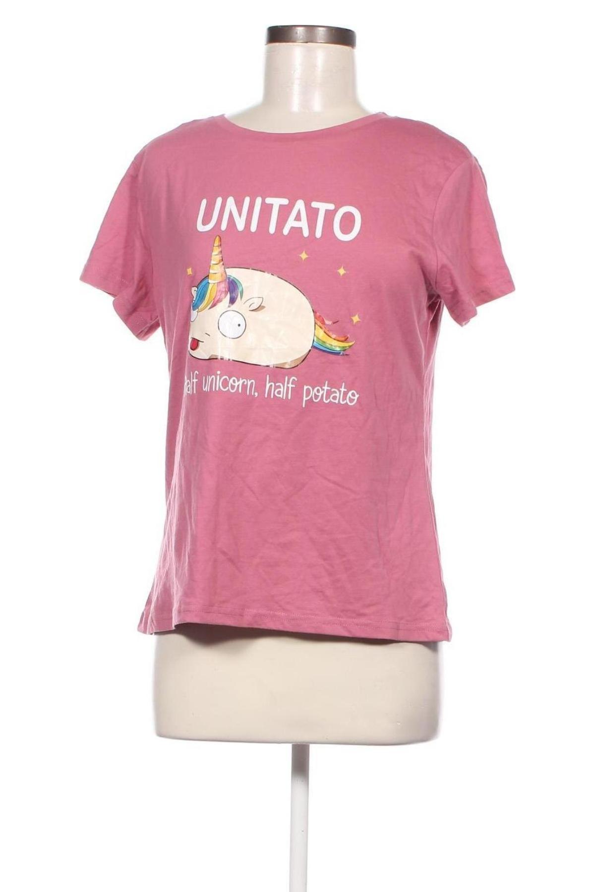 Damen T-Shirt SHEIN, Größe L, Farbe Aschrosa, Preis 9,05 €