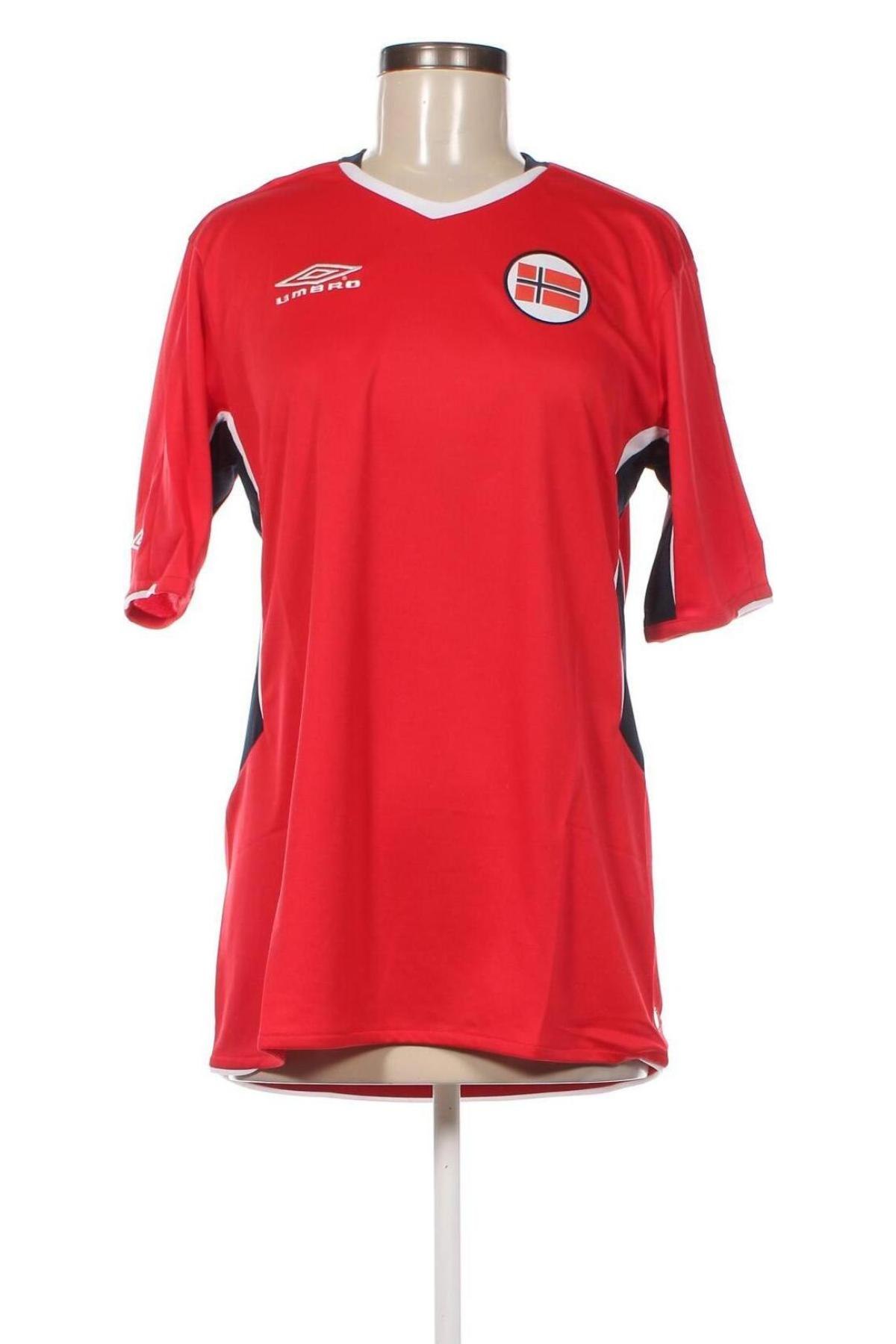 Γυναικείο t-shirt Umbro, Μέγεθος L, Χρώμα Κόκκινο, Τιμή 21,03 €