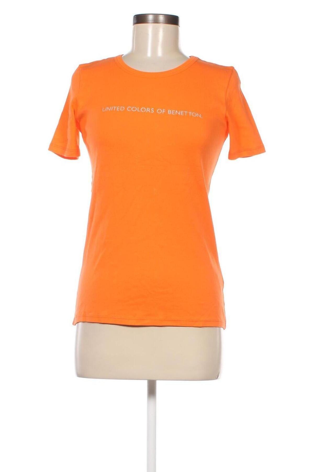 Γυναικείο t-shirt United Colors Of Benetton, Μέγεθος S, Χρώμα Πορτοκαλί, Τιμή 6,80 €