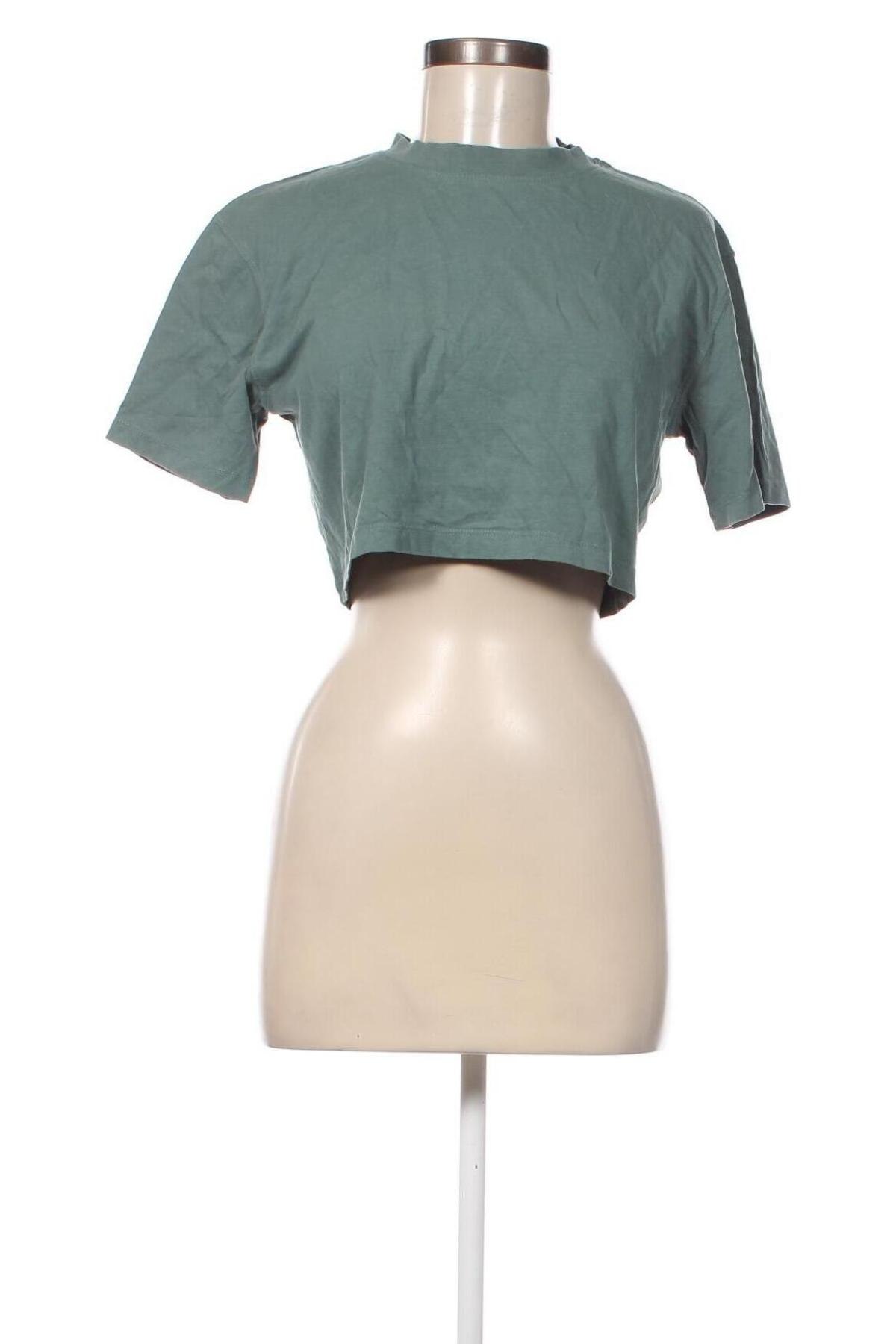 Γυναικείο t-shirt Zara, Μέγεθος S, Χρώμα Πράσινο, Τιμή 4,95 €