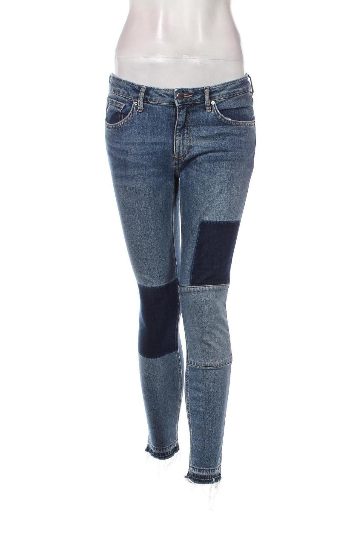 Damskie jeansy H&M Conscious Collection, Rozmiar M, Kolor Niebieski, Cena 66,69 zł