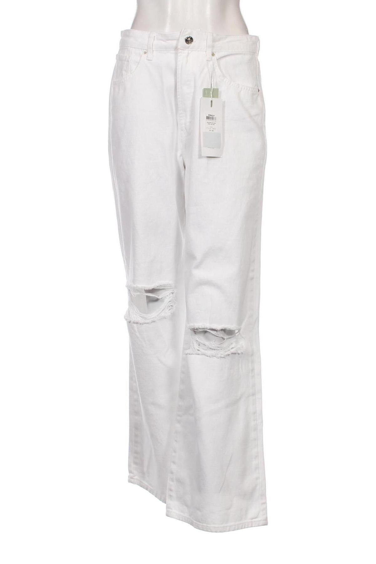 Dámske džínsy  ONLY, Veľkosť M, Farba Biela, Cena  12,62 €