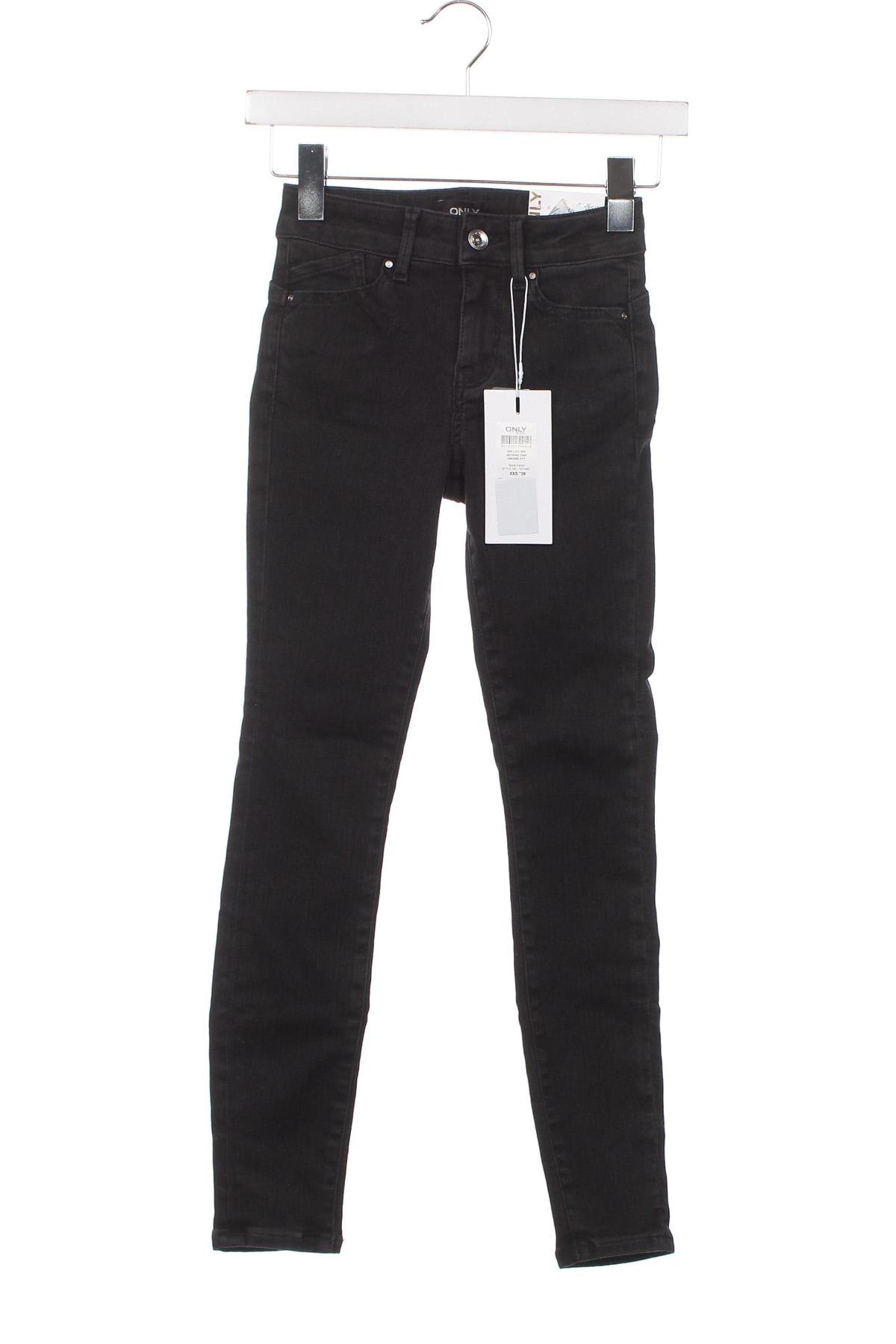 Damen Jeans ONLY, Größe XXS, Farbe Schwarz, Preis 10,87 €