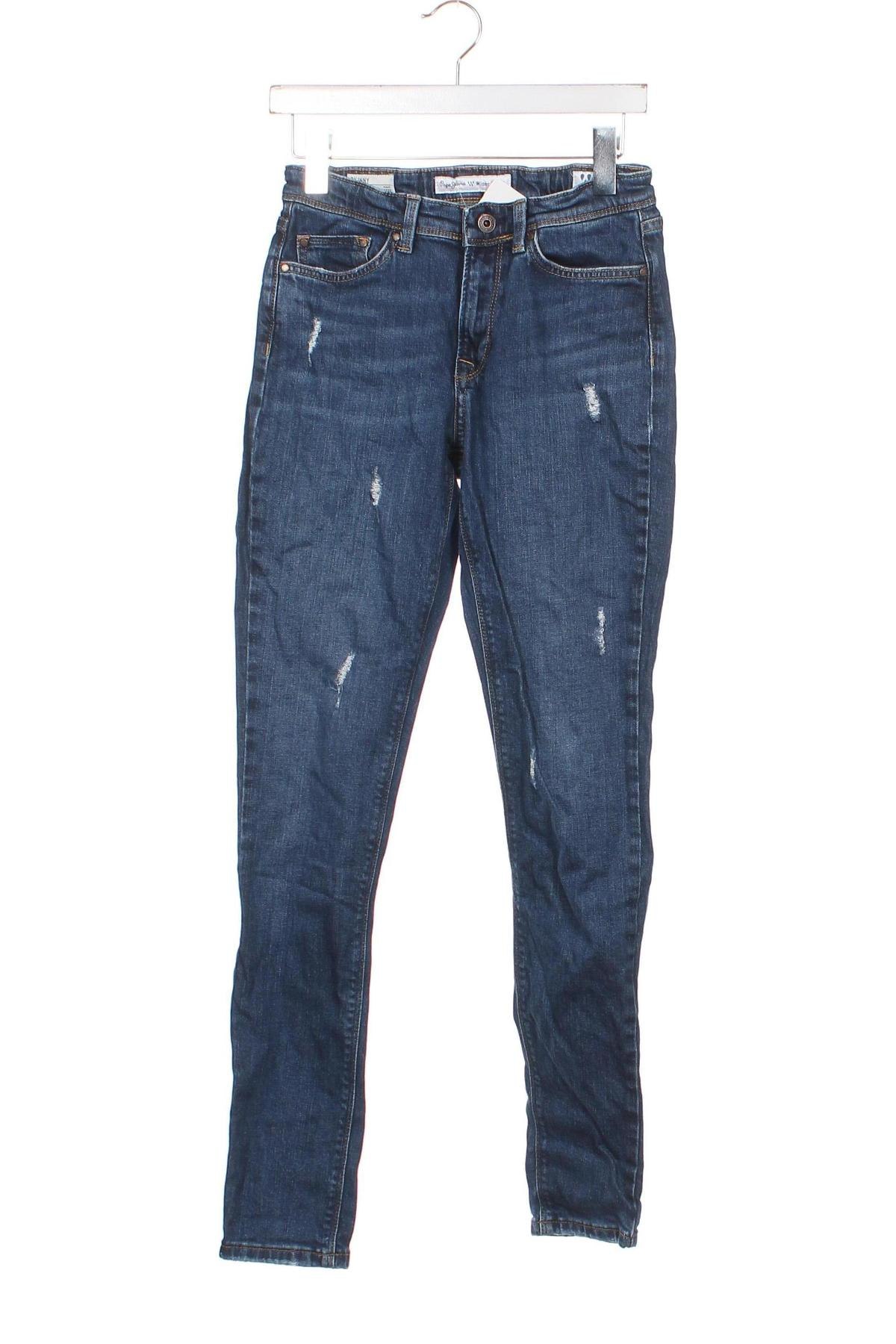 Дамски дънки Pepe Jeans, Размер XS, Цвят Син, Цена 25,92 лв.