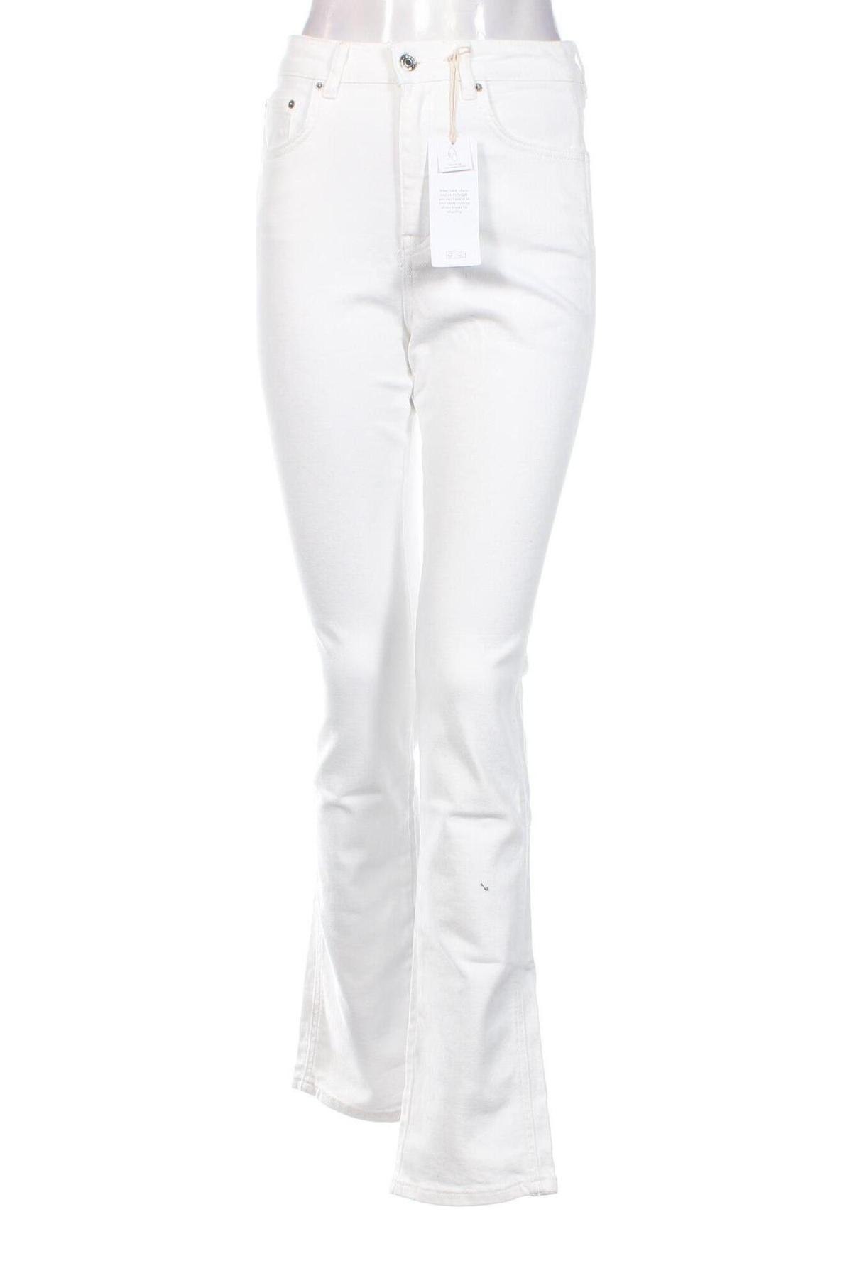 Дамски дънки Perfect Jeans By Gina Tricot, Размер S, Цвят Бял, Цена 15,64 лв.