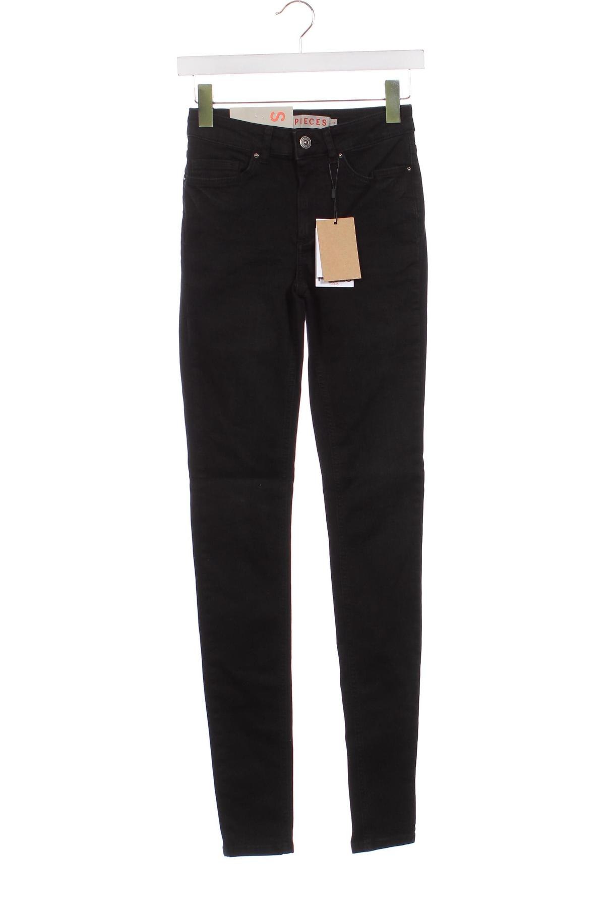 Dámske džínsy  Pieces, Veľkosť S, Farba Čierna, Cena  35,05 €
