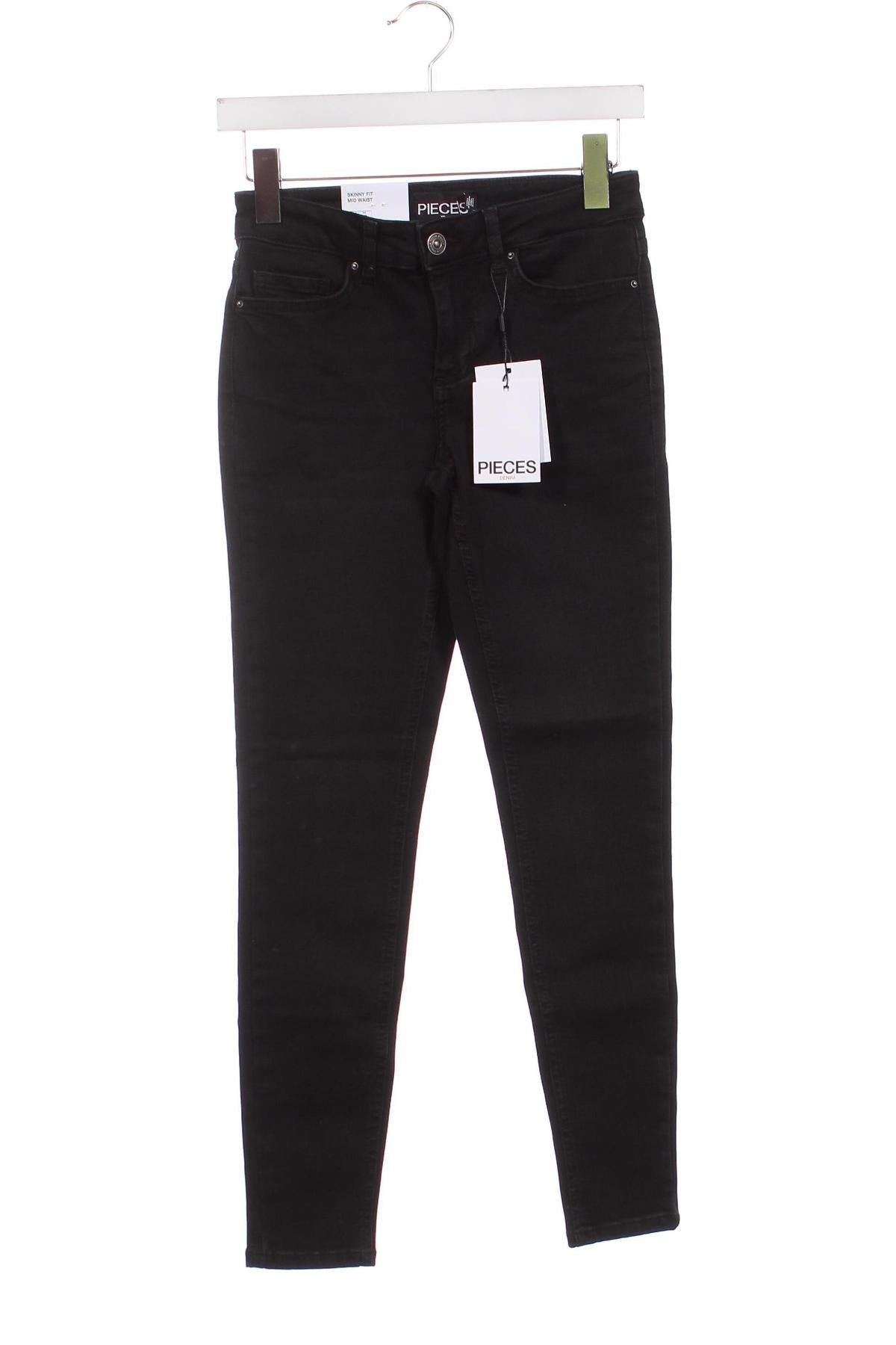 Damen Jeans Pieces, Größe XS, Farbe Schwarz, Preis 10,87 €