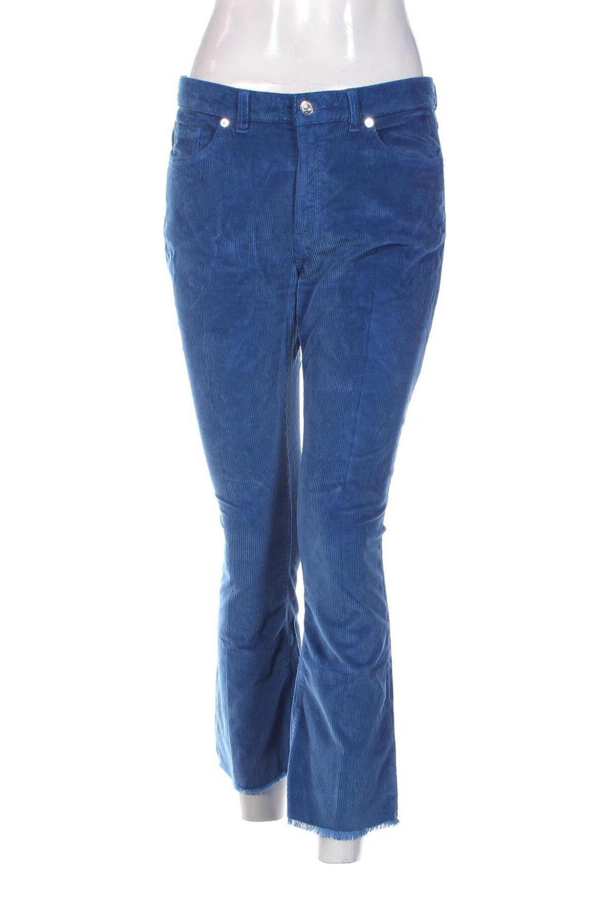 Γυναικείο κοτλέ παντελόνι, Μέγεθος M, Χρώμα Μπλέ, Τιμή 3,71 €