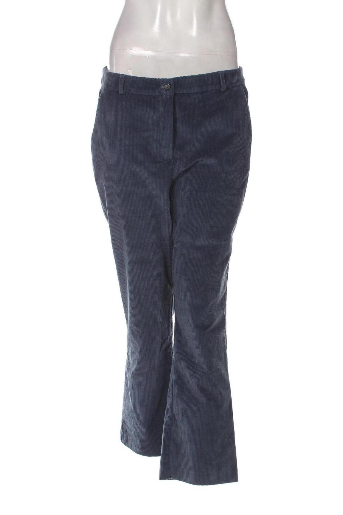 Pantaloni de velvet de femei Monari, Mărime M, Culoare Albastru, Preț 15,20 Lei