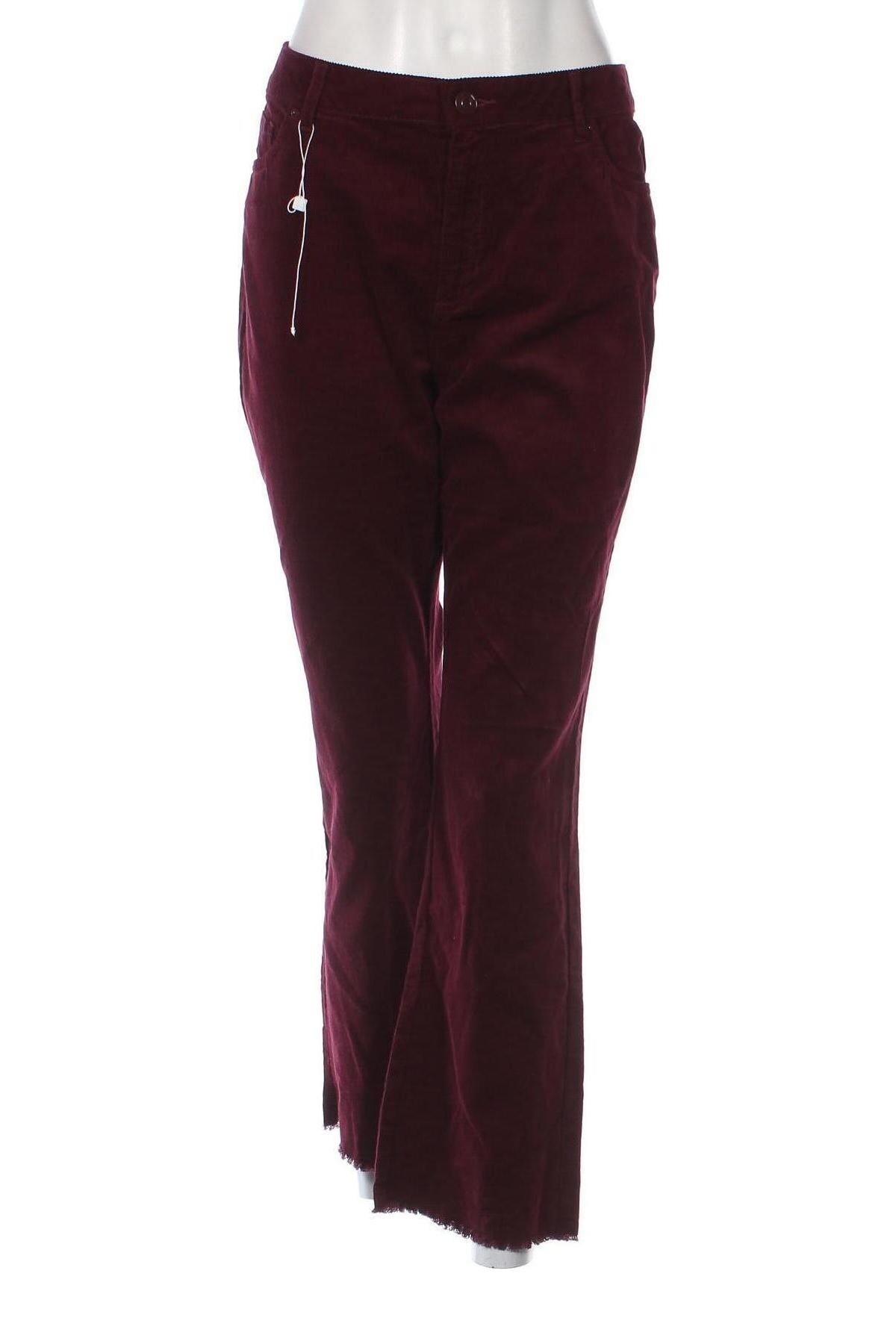 Γυναικείο κοτλέ παντελόνι Oviesse, Μέγεθος L, Χρώμα Κόκκινο, Τιμή 2,37 €