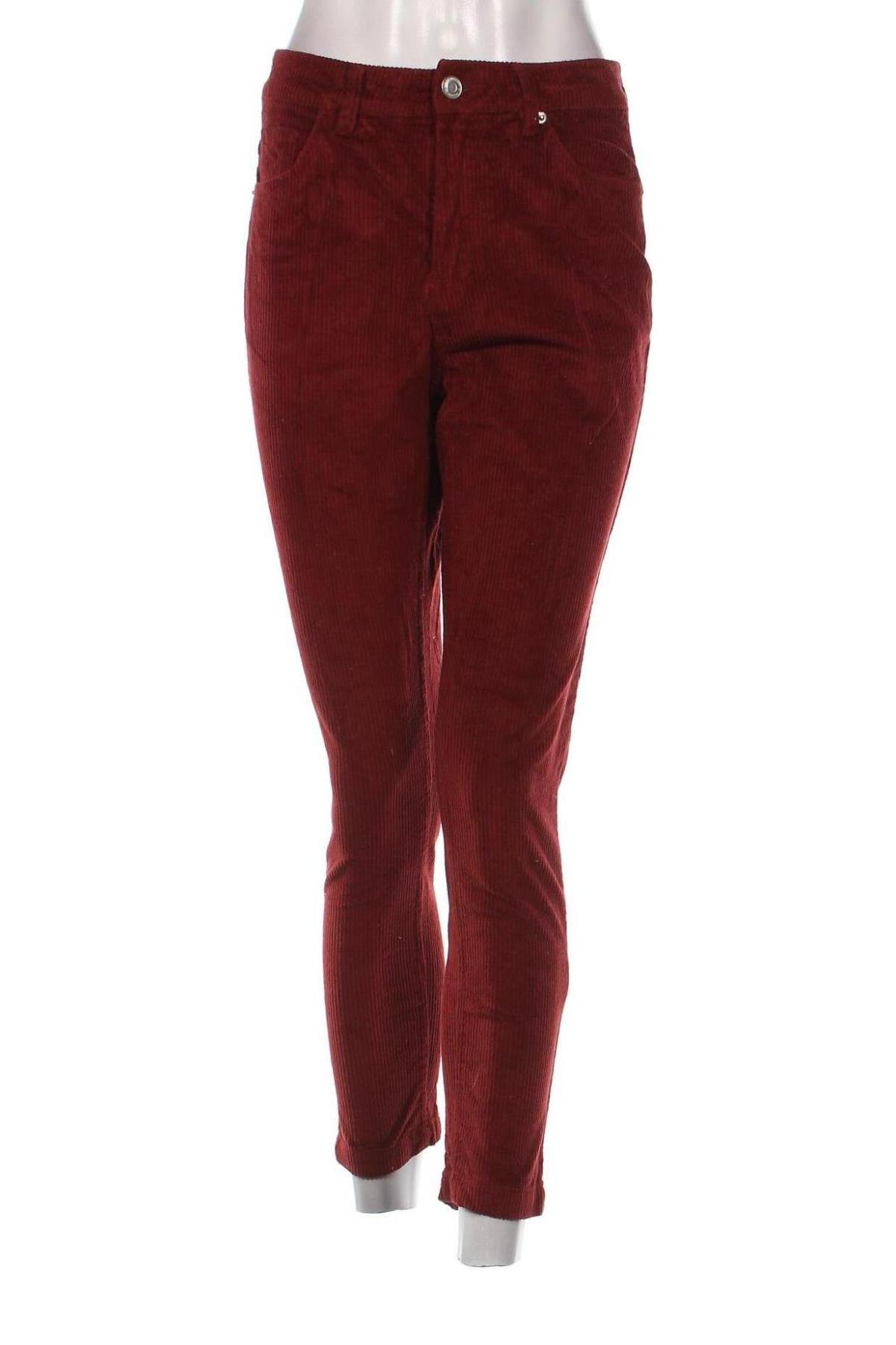 Γυναικείο κοτλέ παντελόνι Piazza Italia, Μέγεθος M, Χρώμα Κόκκινο, Τιμή 5,19 €
