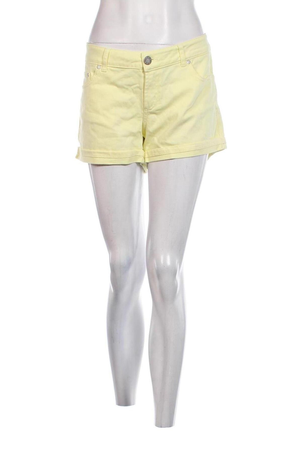 Γυναικείο κοντό παντελόνι Ajc, Μέγεθος L, Χρώμα Κίτρινο, Τιμή 4,94 €