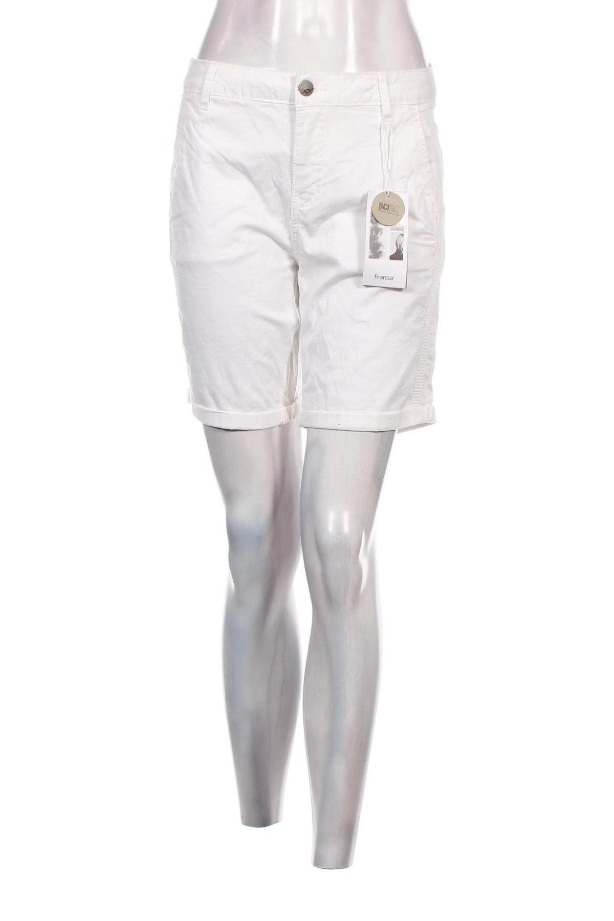 Γυναικείο κοντό παντελόνι Fransa, Μέγεθος M, Χρώμα Λευκό, Τιμή 44,54 €