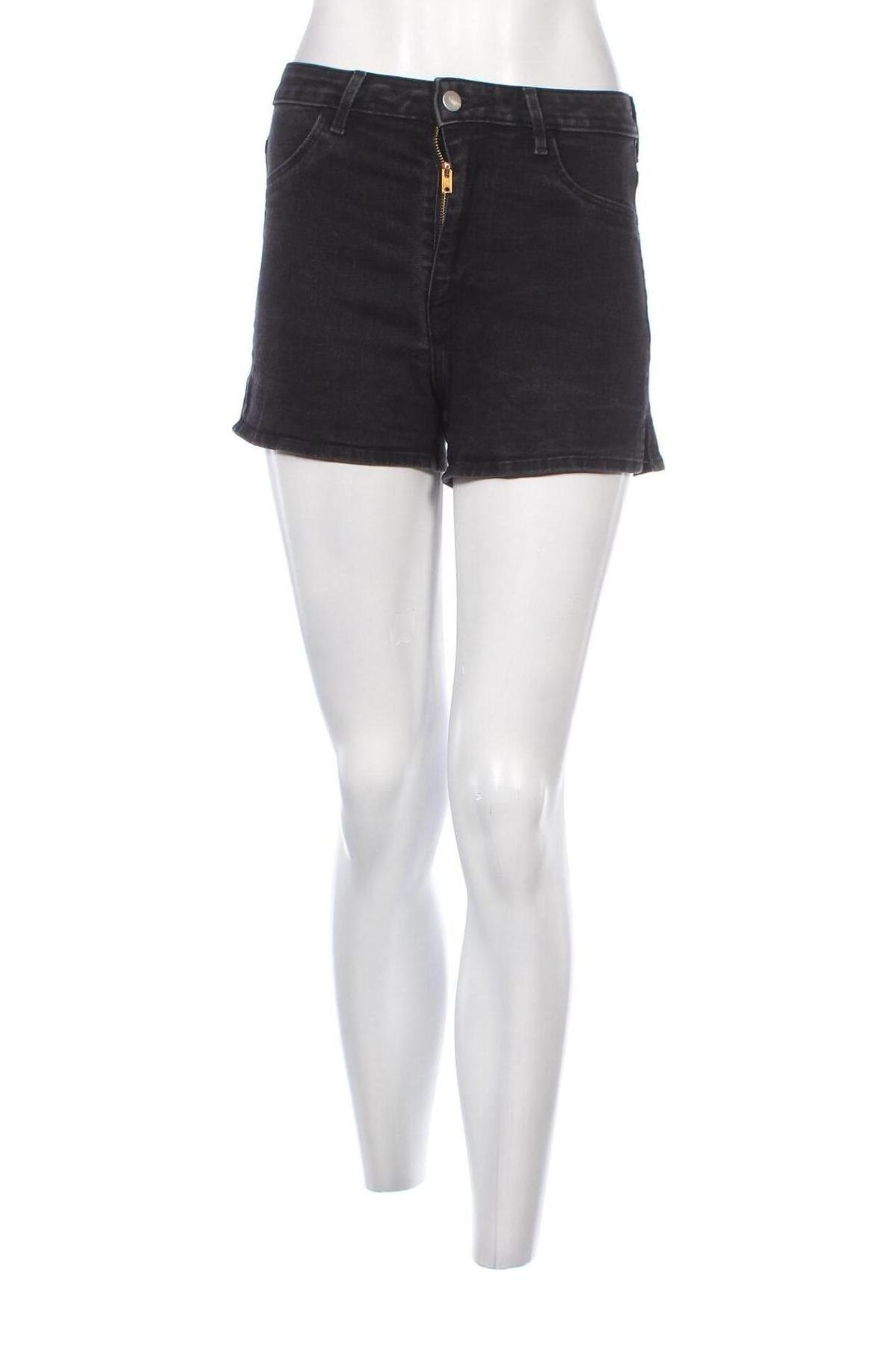 Дамски къс панталон H&M, Размер S, Цвят Черен, Цена 18,82 лв.